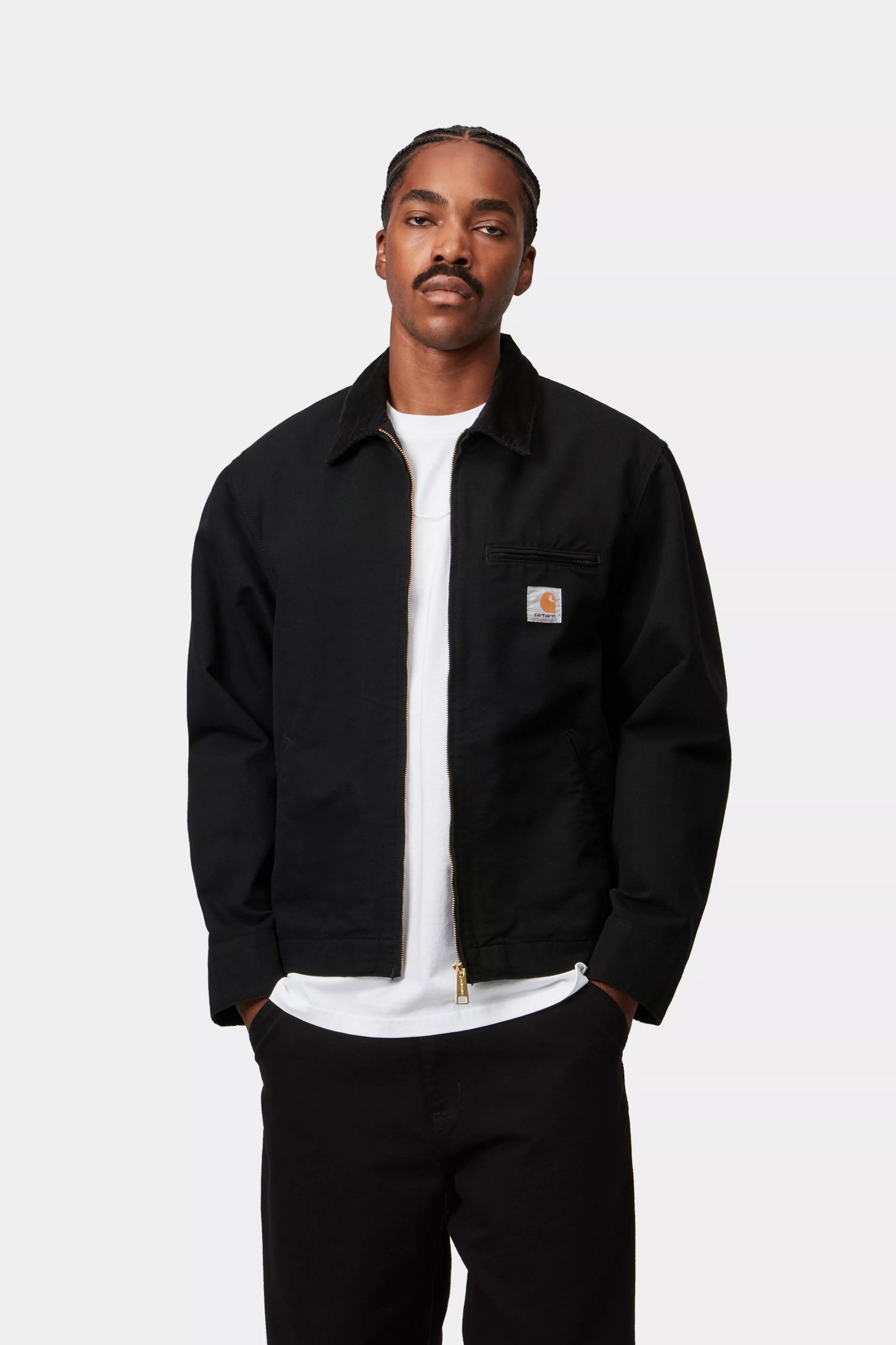 Detroit Jacket - Black / Black (rinsed)