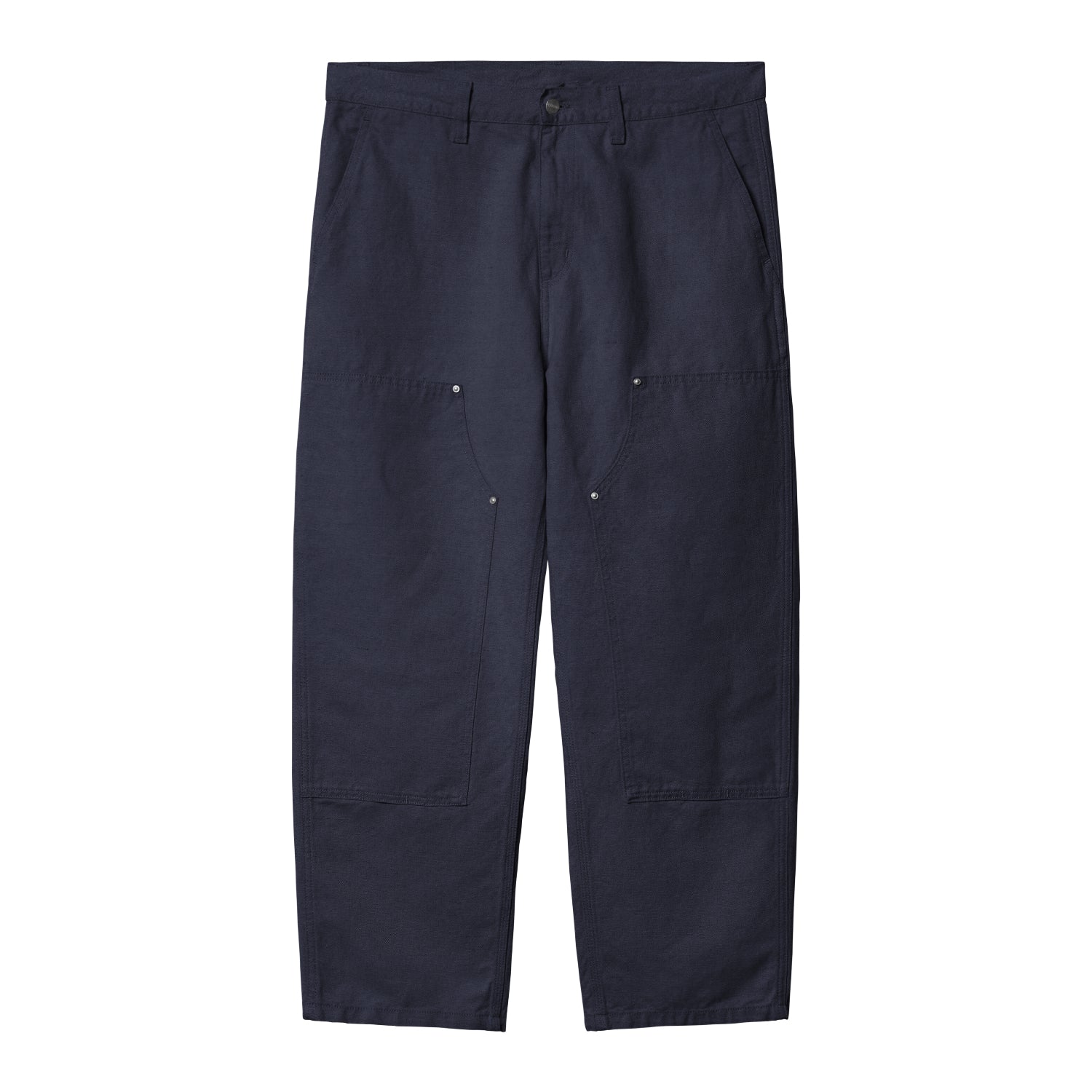 WALTER DOUBLE KNEE PANT - Dark Navy (garment dyed)
