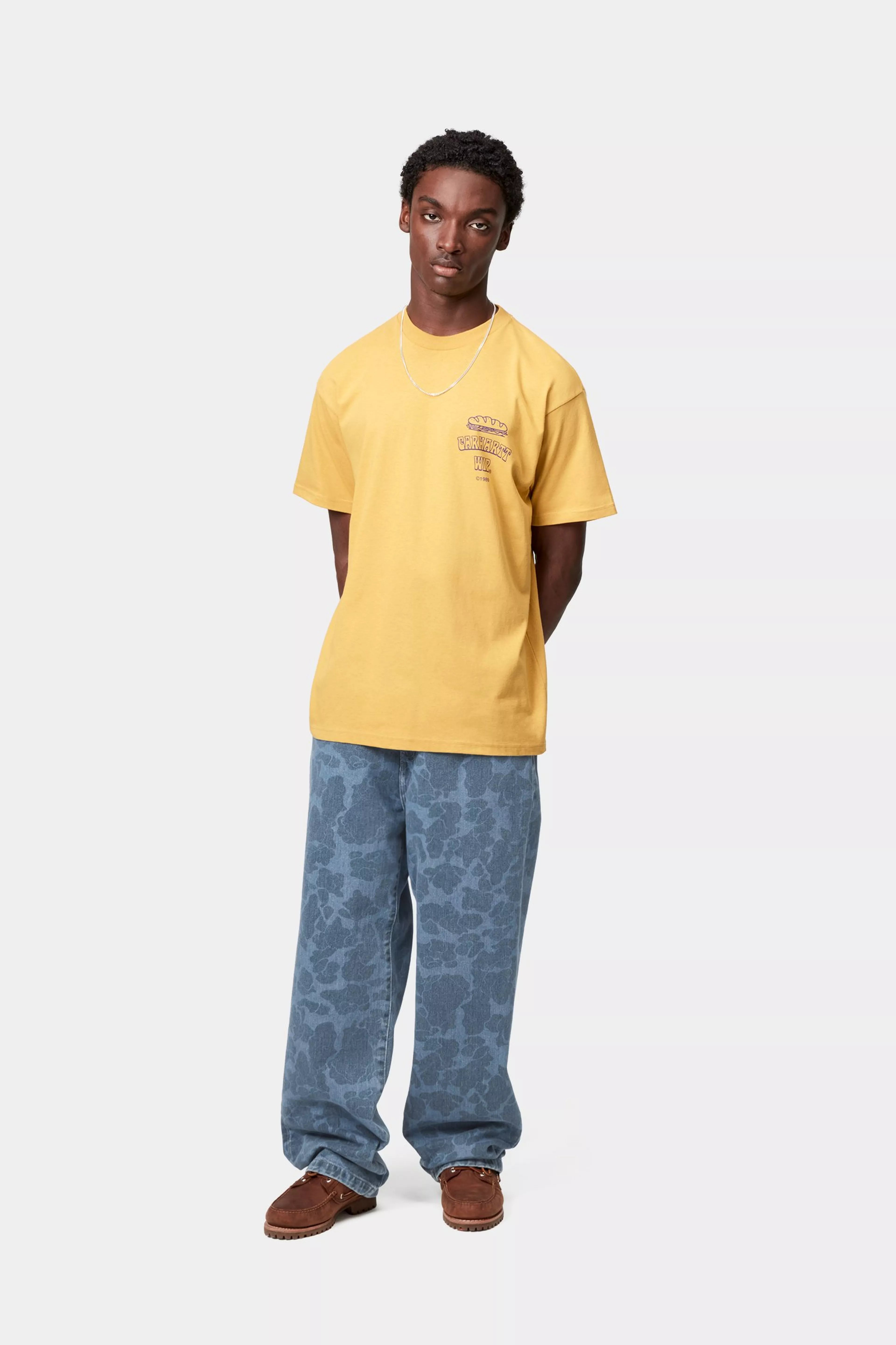 DUCK LANDON PANT - Camo Duck, Blue (bleached)