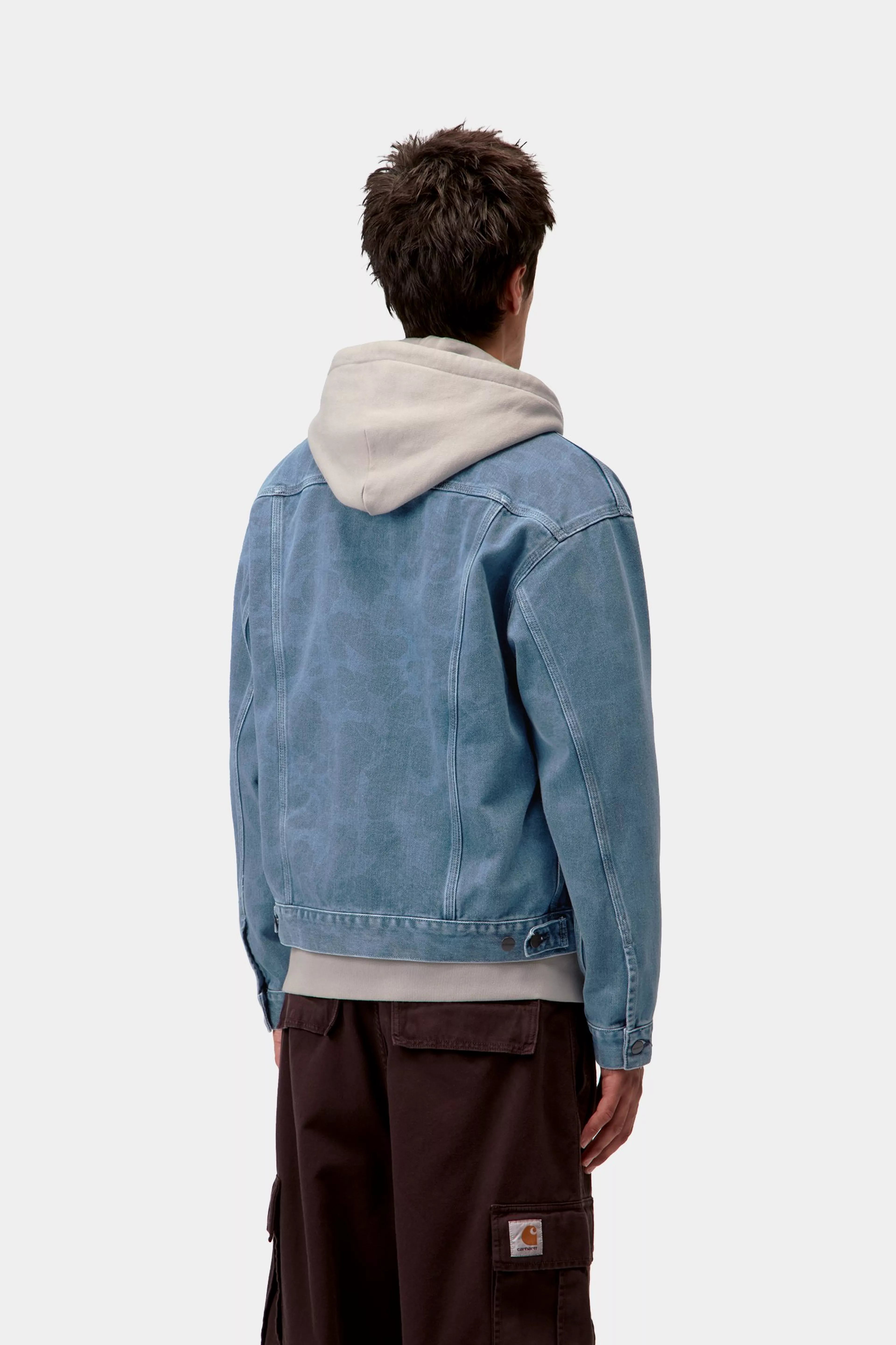 DUCK HELSTON JACKET - Camo Duck, Blue (bleached)