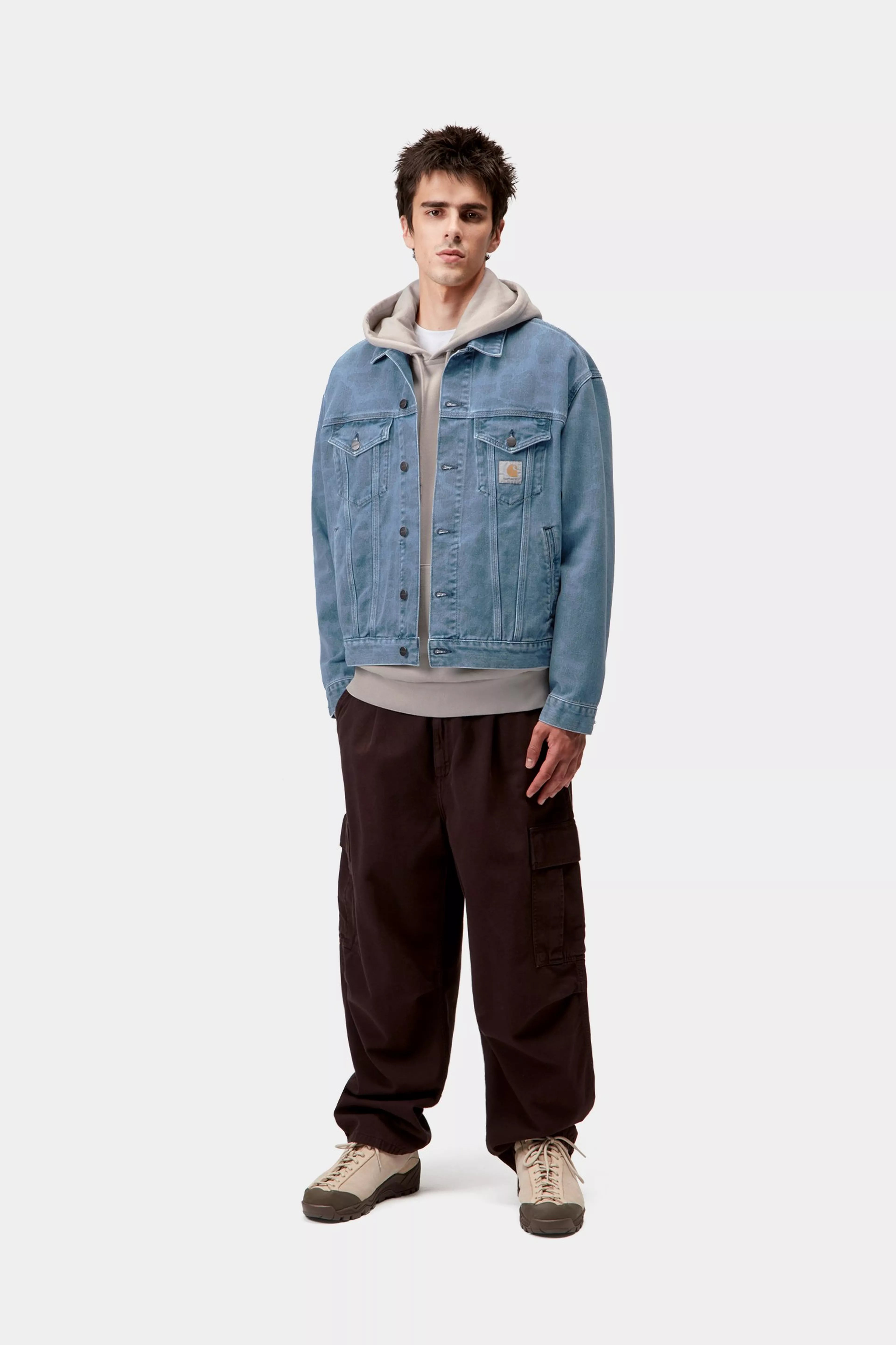 DUCK HELSTON JACKET - Camo Duck, Blue (bleached)