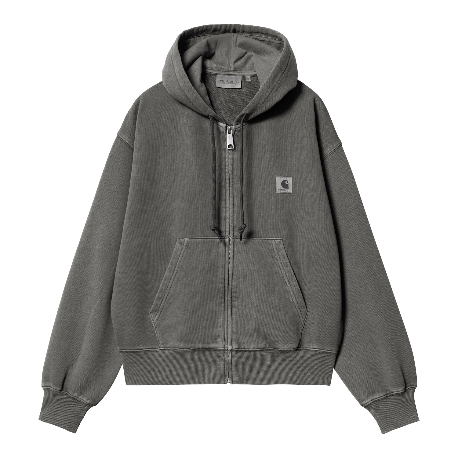 W' HOODED NELSON JACKET - Black (garment dyed)