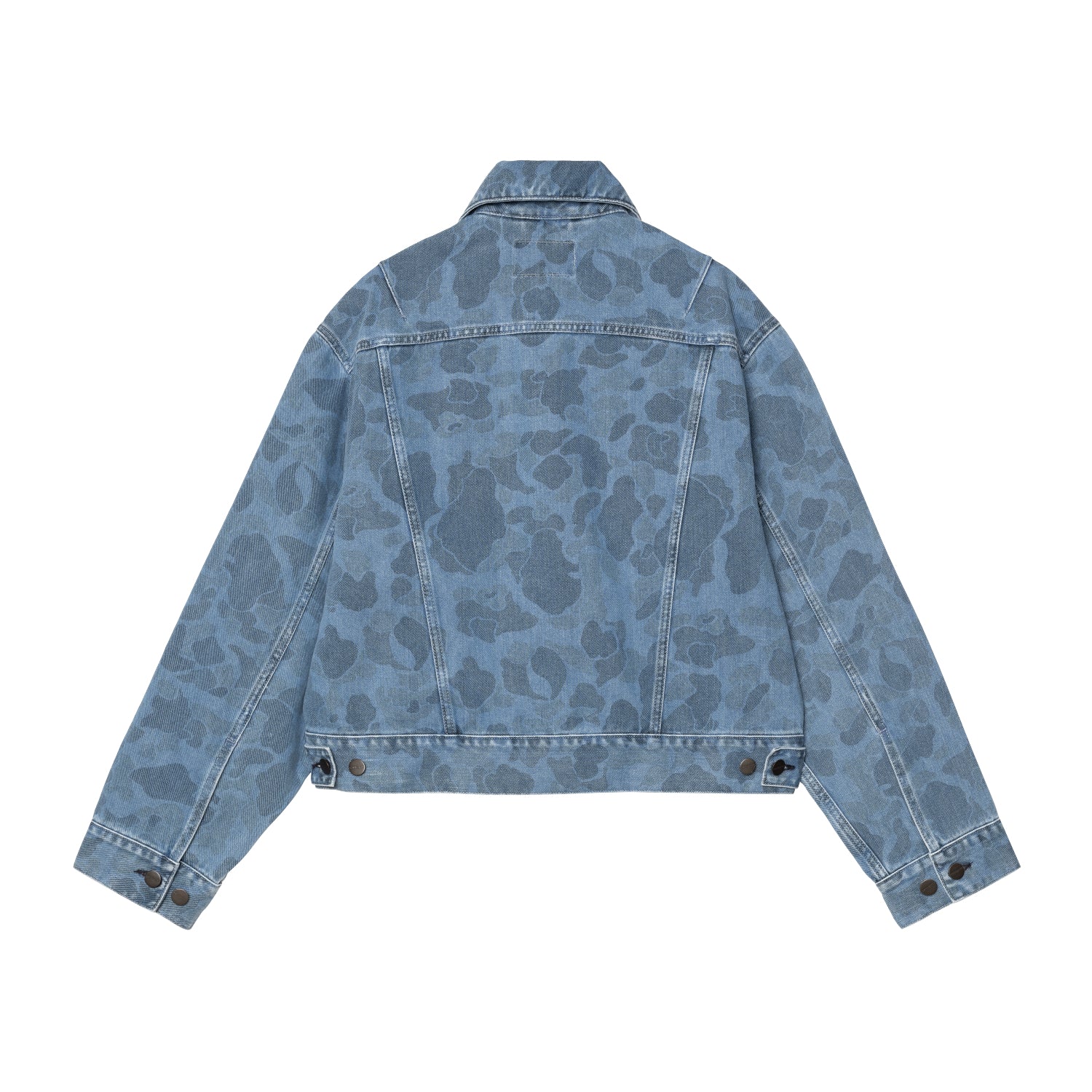 W' DUCK ORELL JACKET - Camo Duck, Blue (bleached)