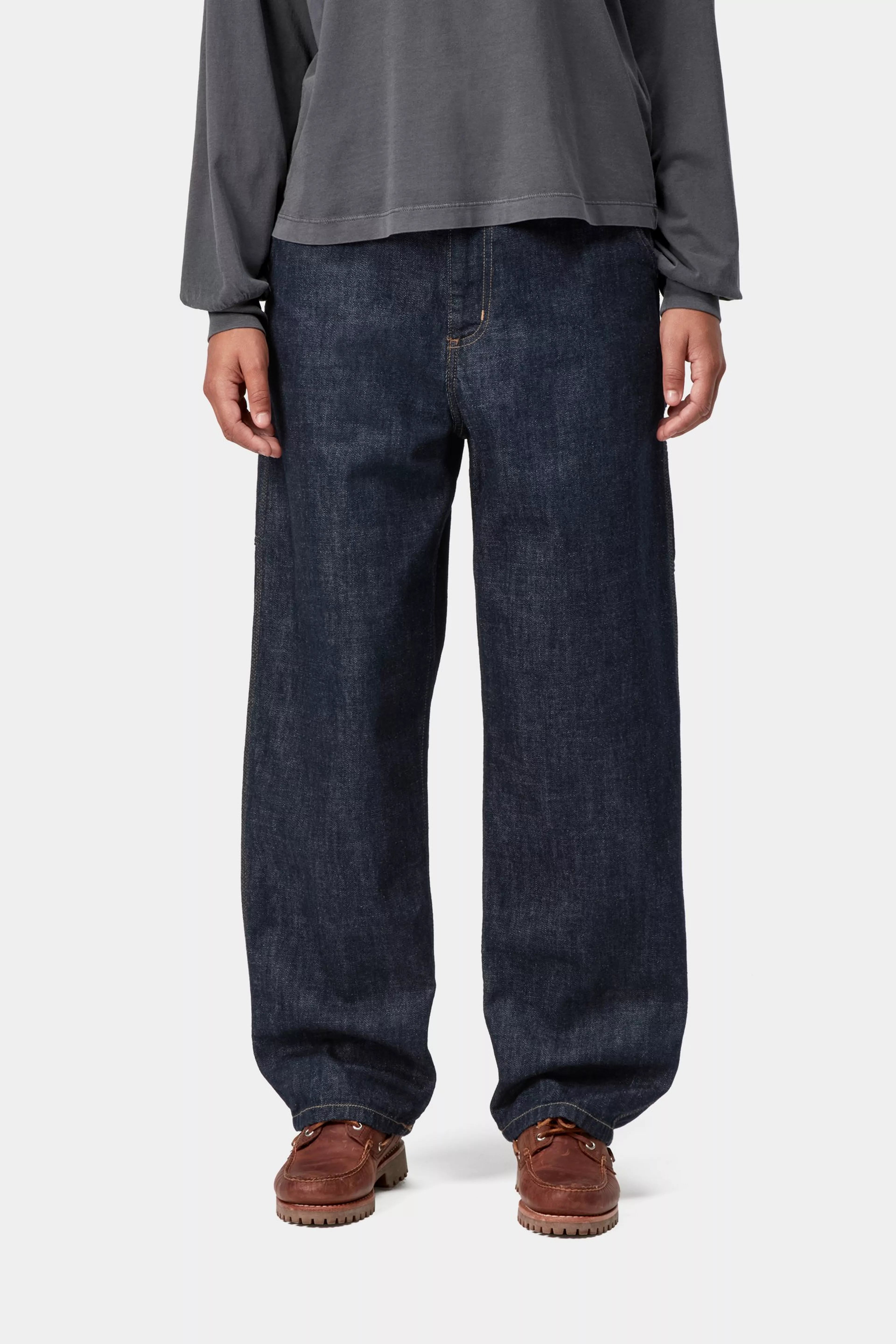 W' BRANDON SINGLE KNEE PANT - Blue (rinsed)