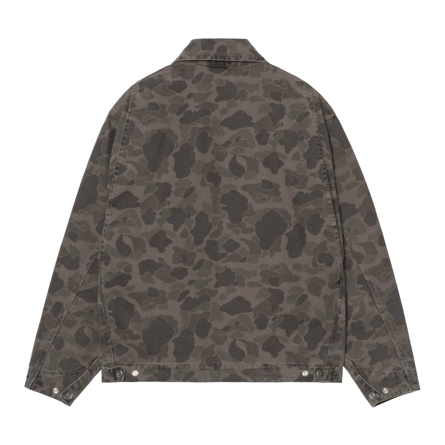 DUCK DETROIT JACKET - Camo Duck, Green / Porphyry, Garment dyed