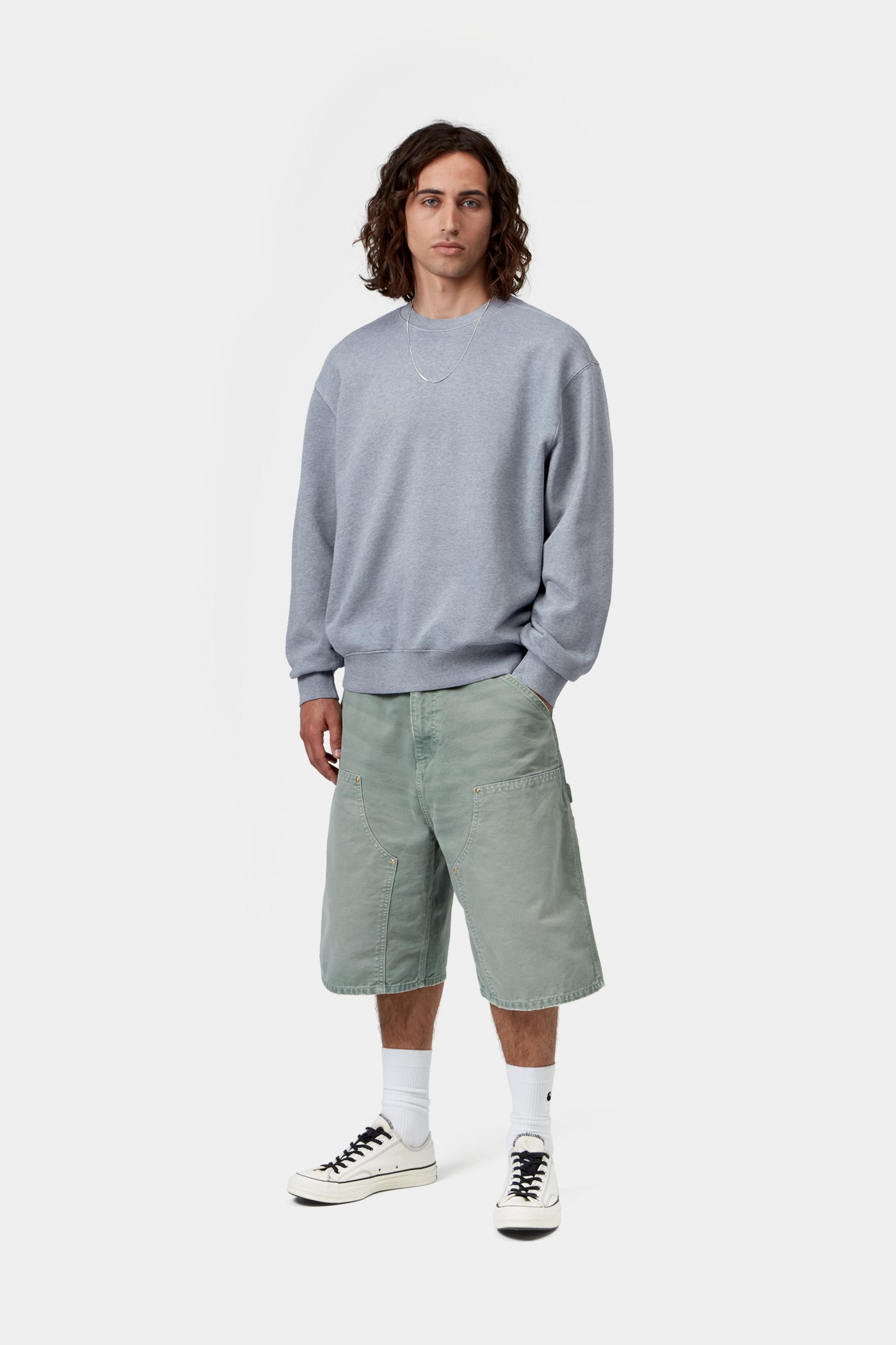 Caspian Sweat - Shady Blue Heather (garment dyed)