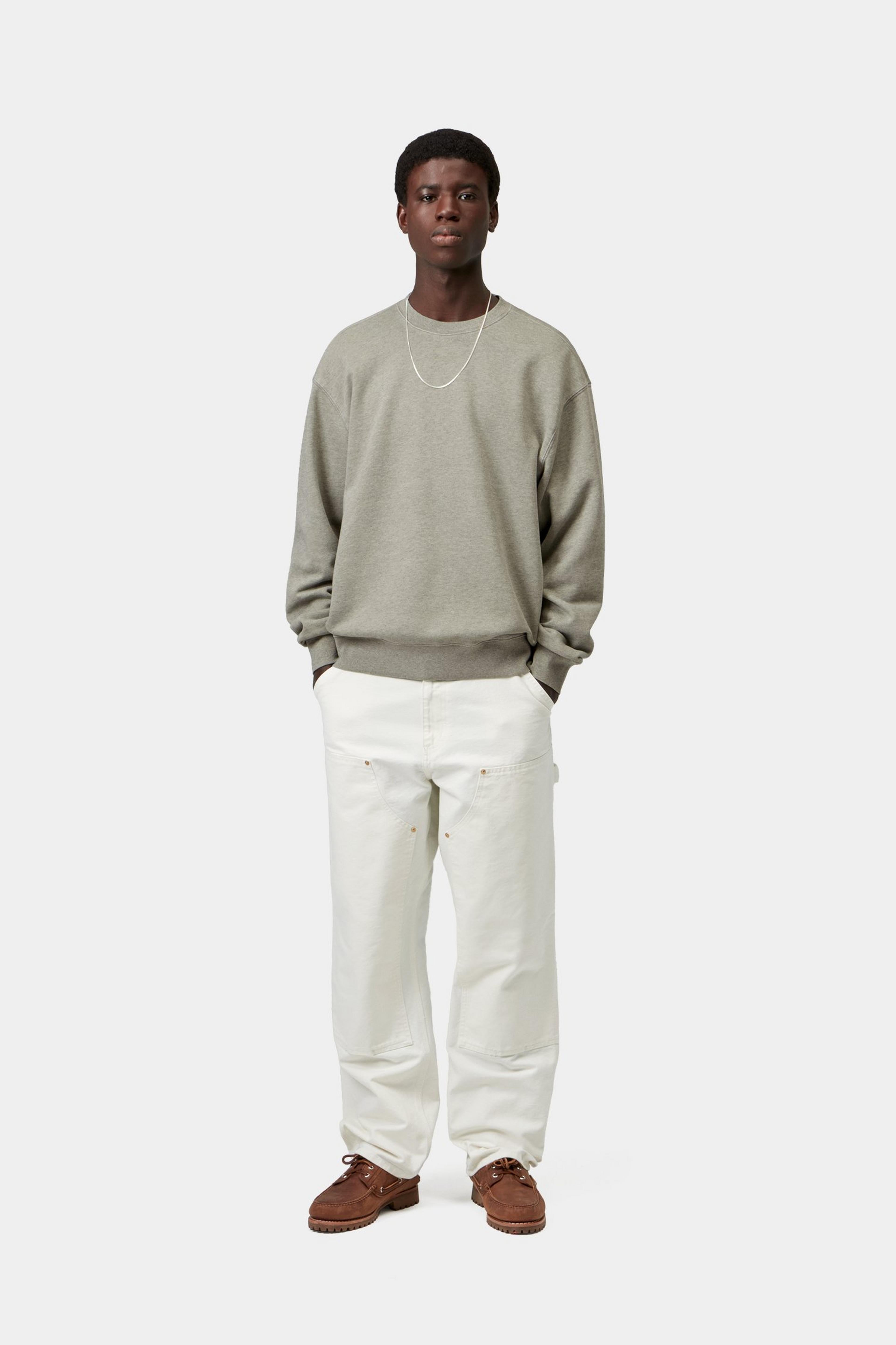 Caspian Sweat - Shady Green Heather (garment dyed)