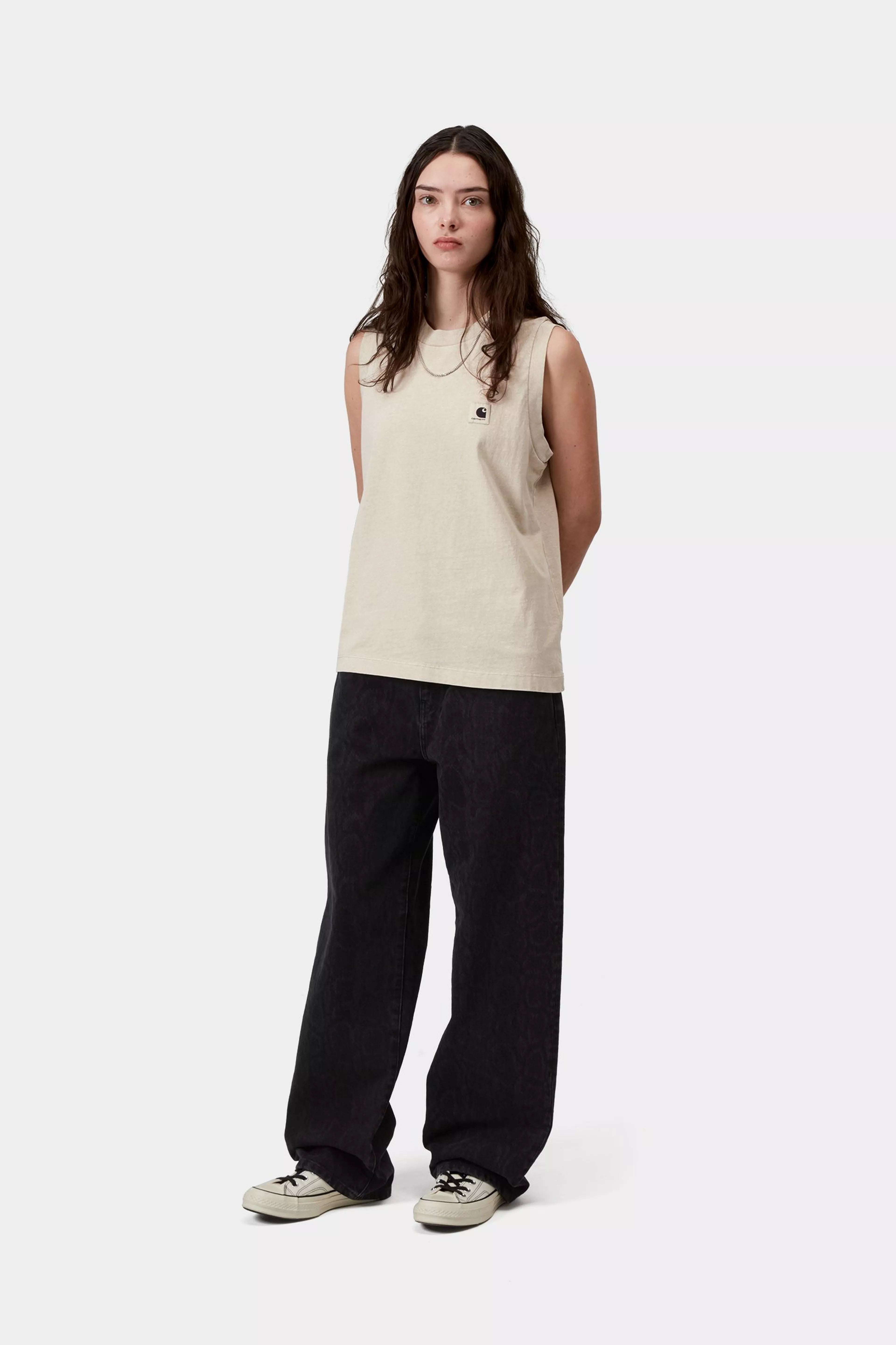 W' Nelson A-Shirt - Stone (garment dyed)