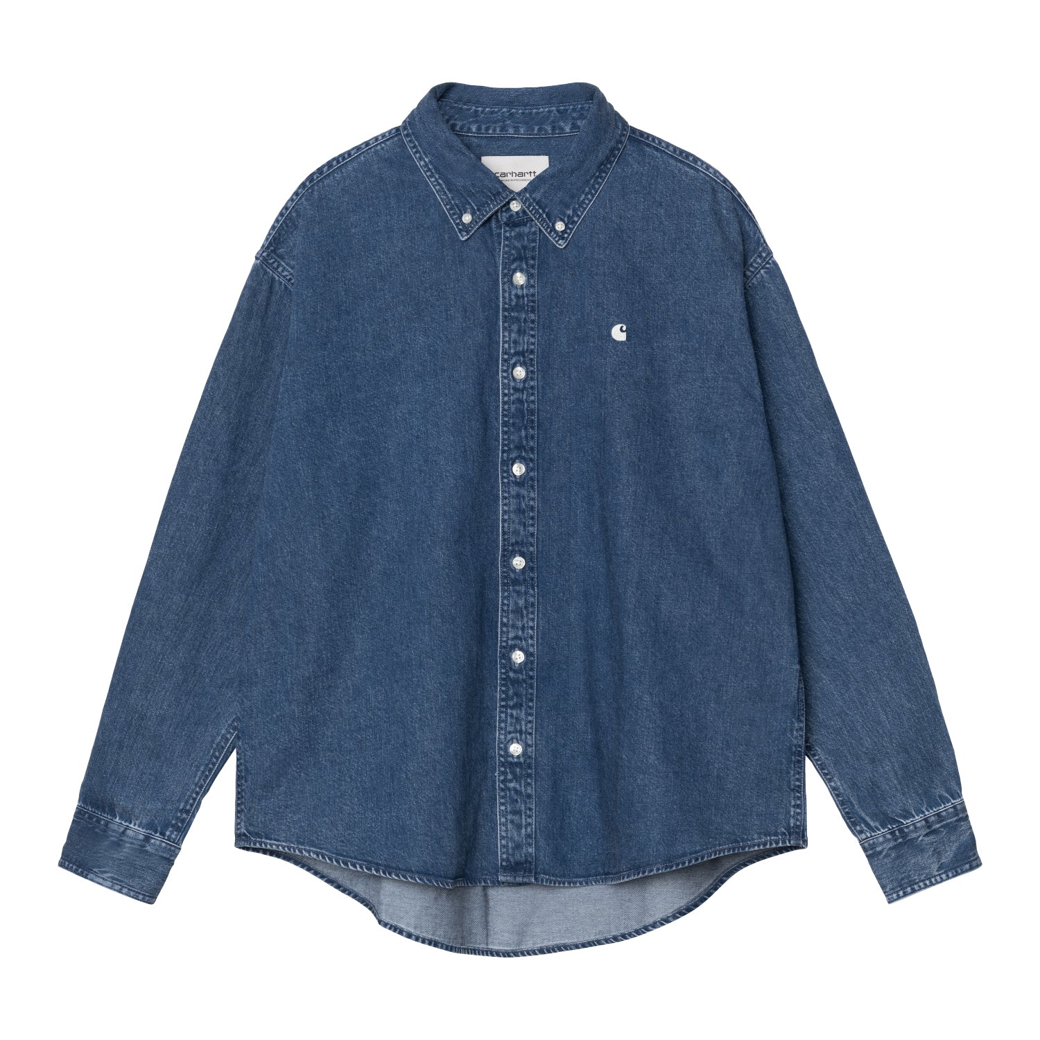 L/S Lucas Shirt - Blue, stone washed