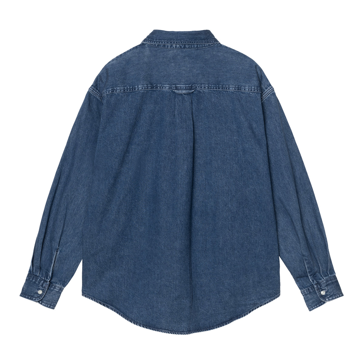 L/S Lucas Shirt - Blue, stone washed