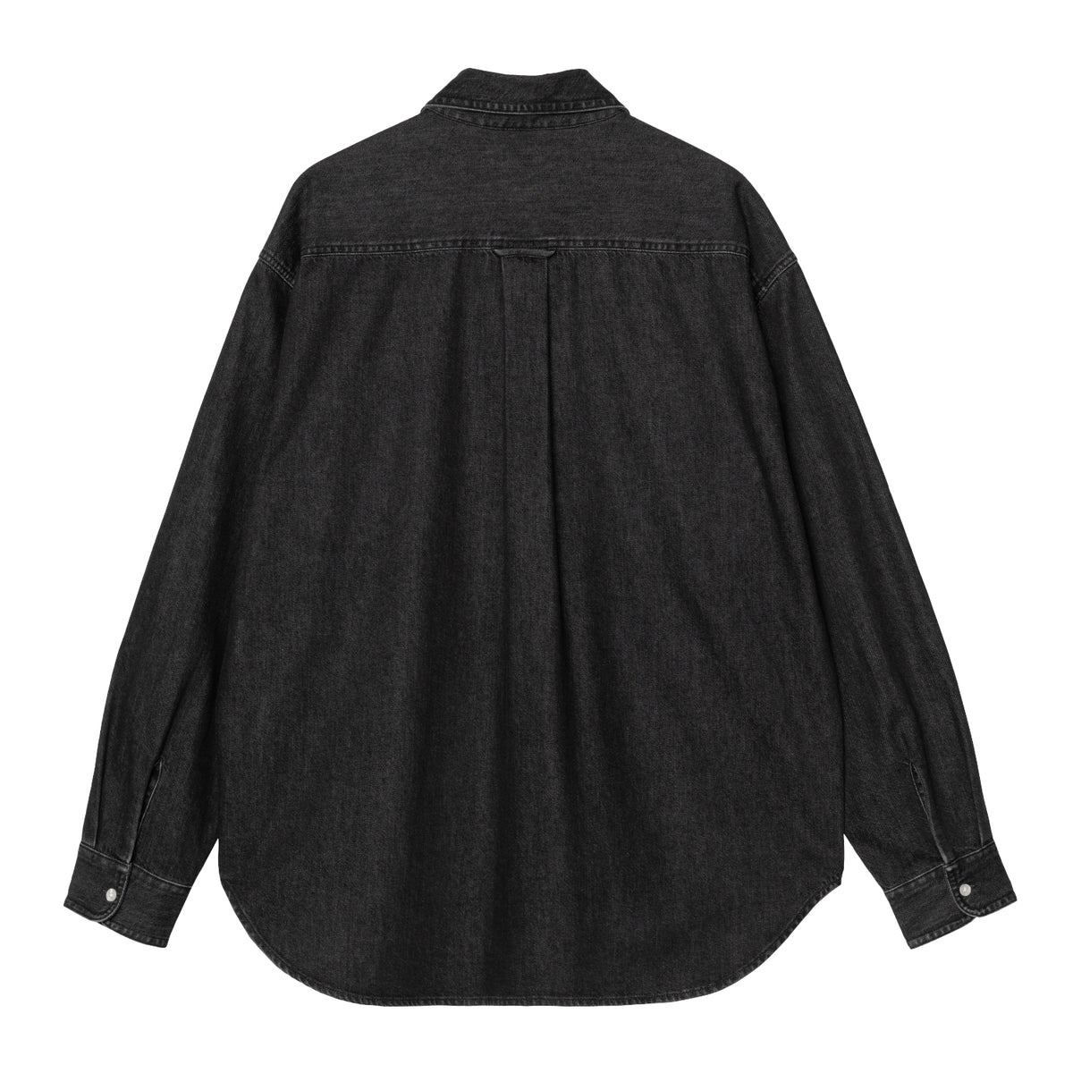 L/S Lucas Shirt - Black, stone washed
