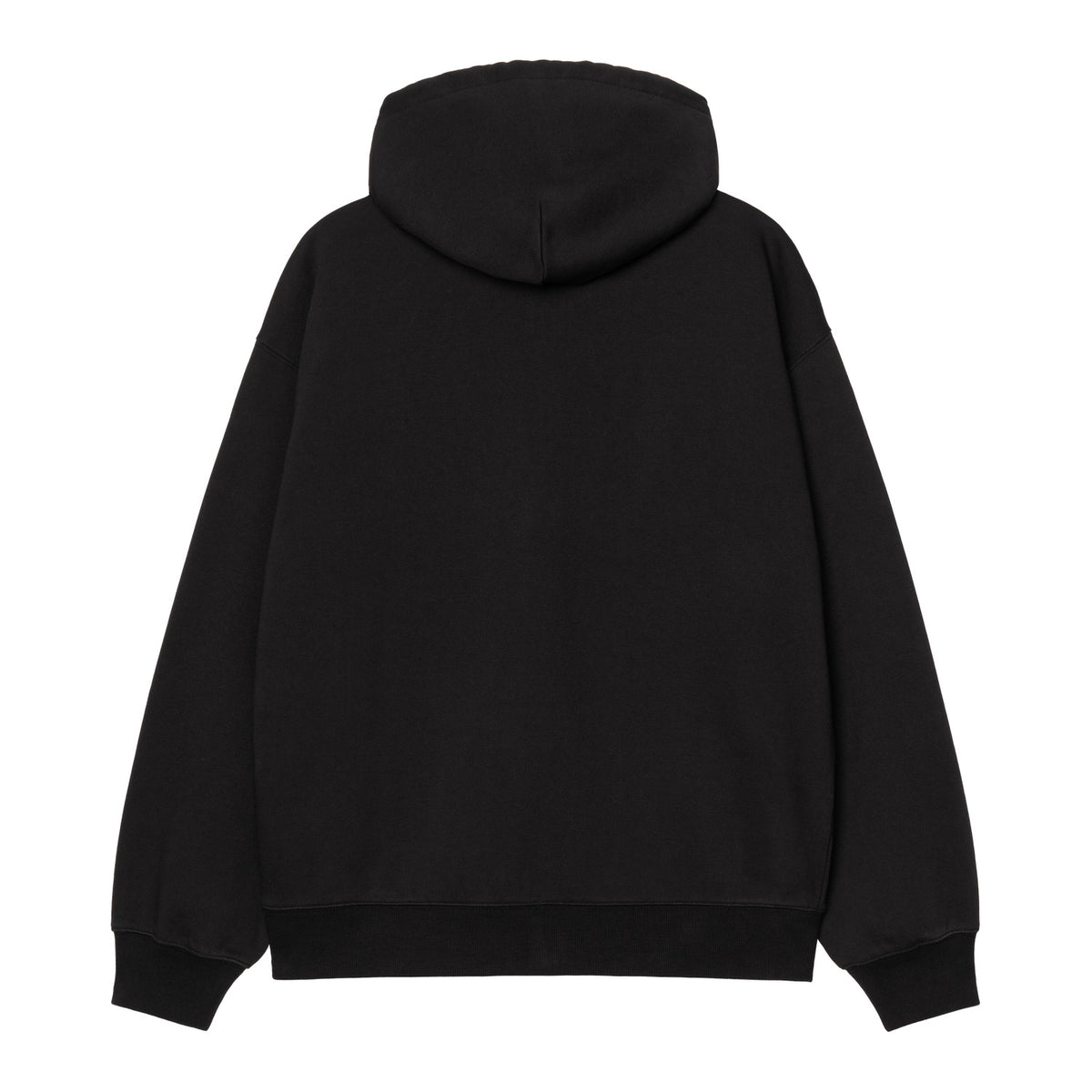 Hooded WIP Sweat Jacket - Black stone washed