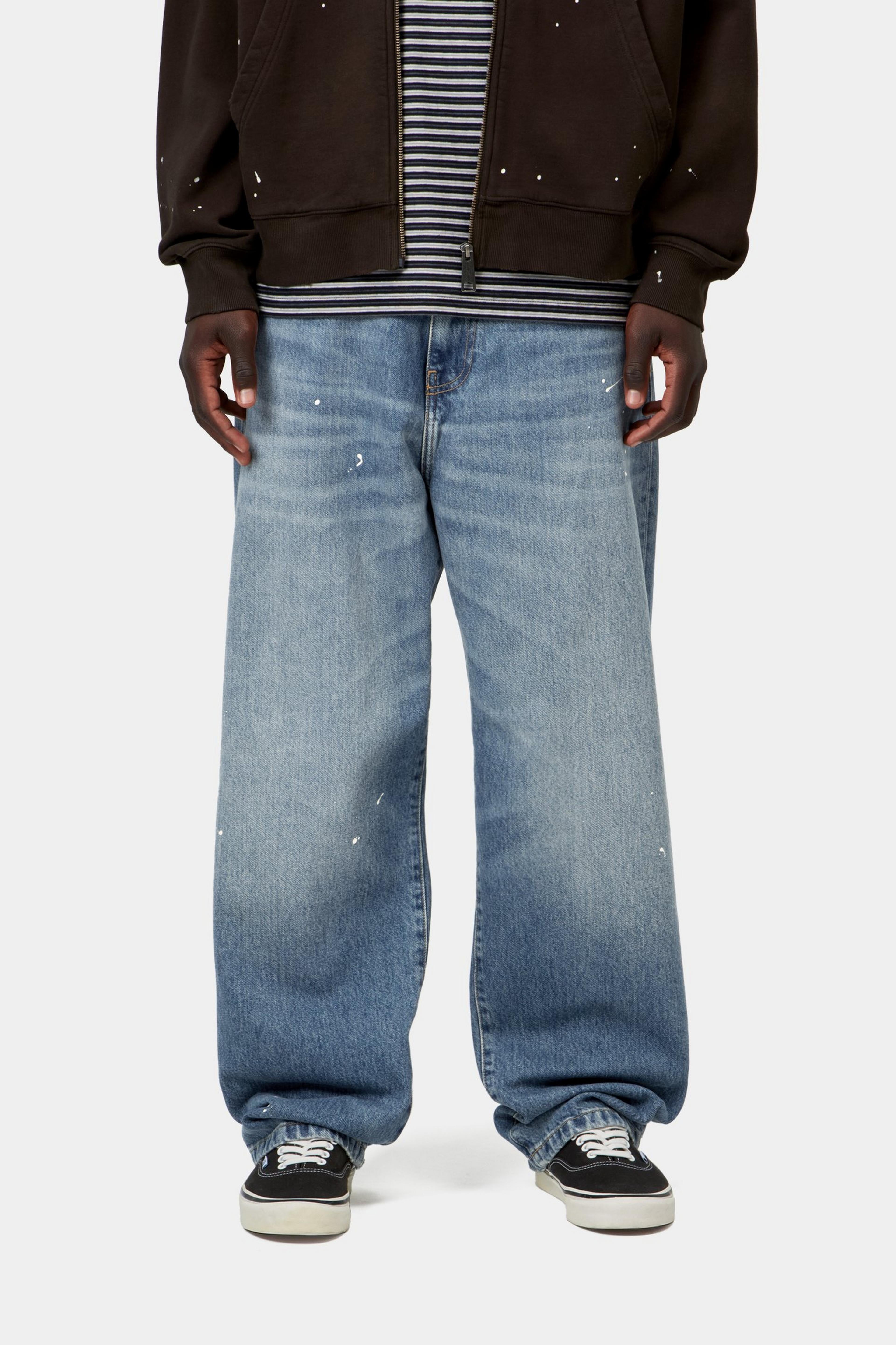 Landon Pant - Blue, Destroy wash, splatter