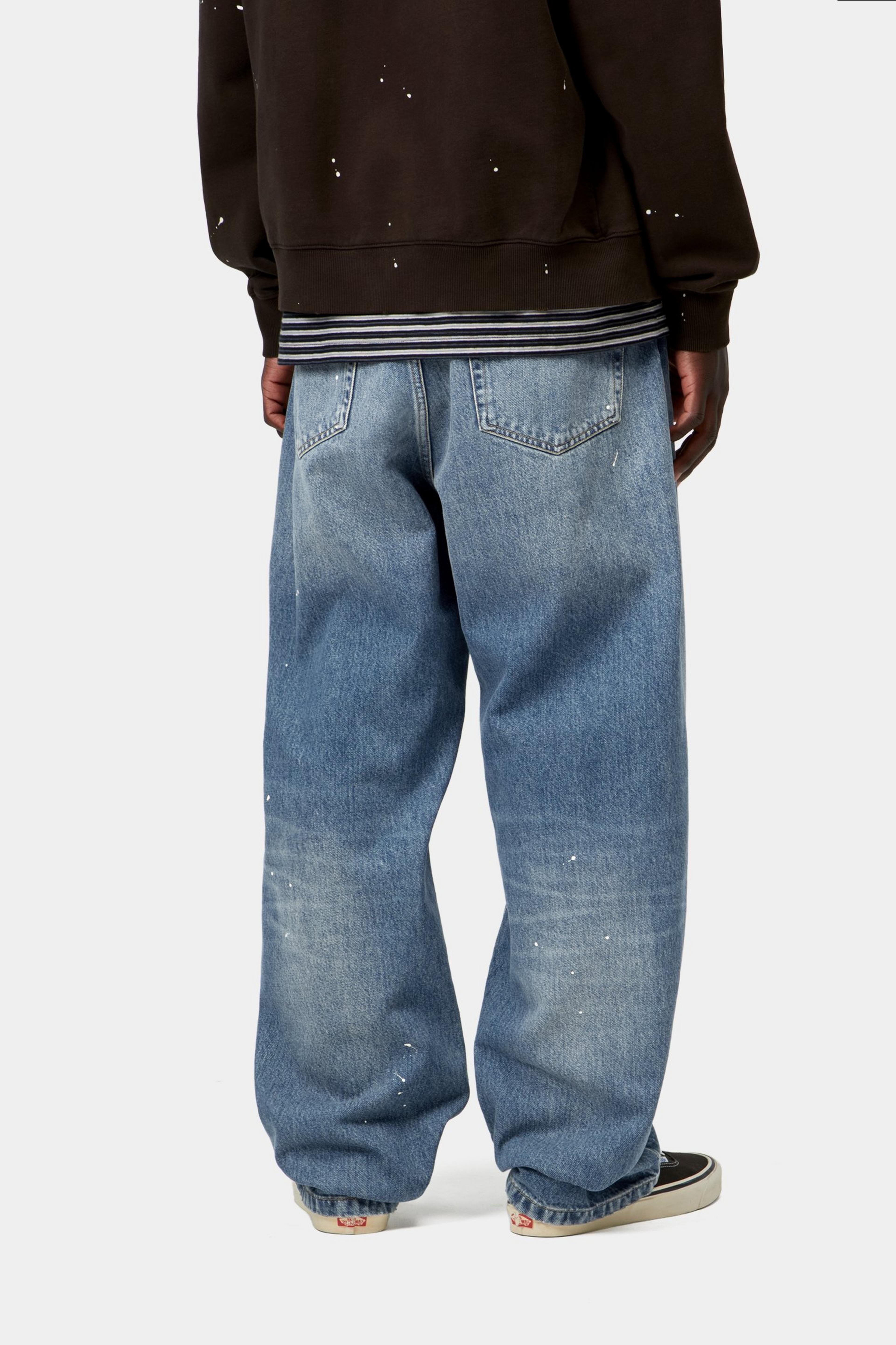 Landon Pant - Blue, Destroy wash, splatter