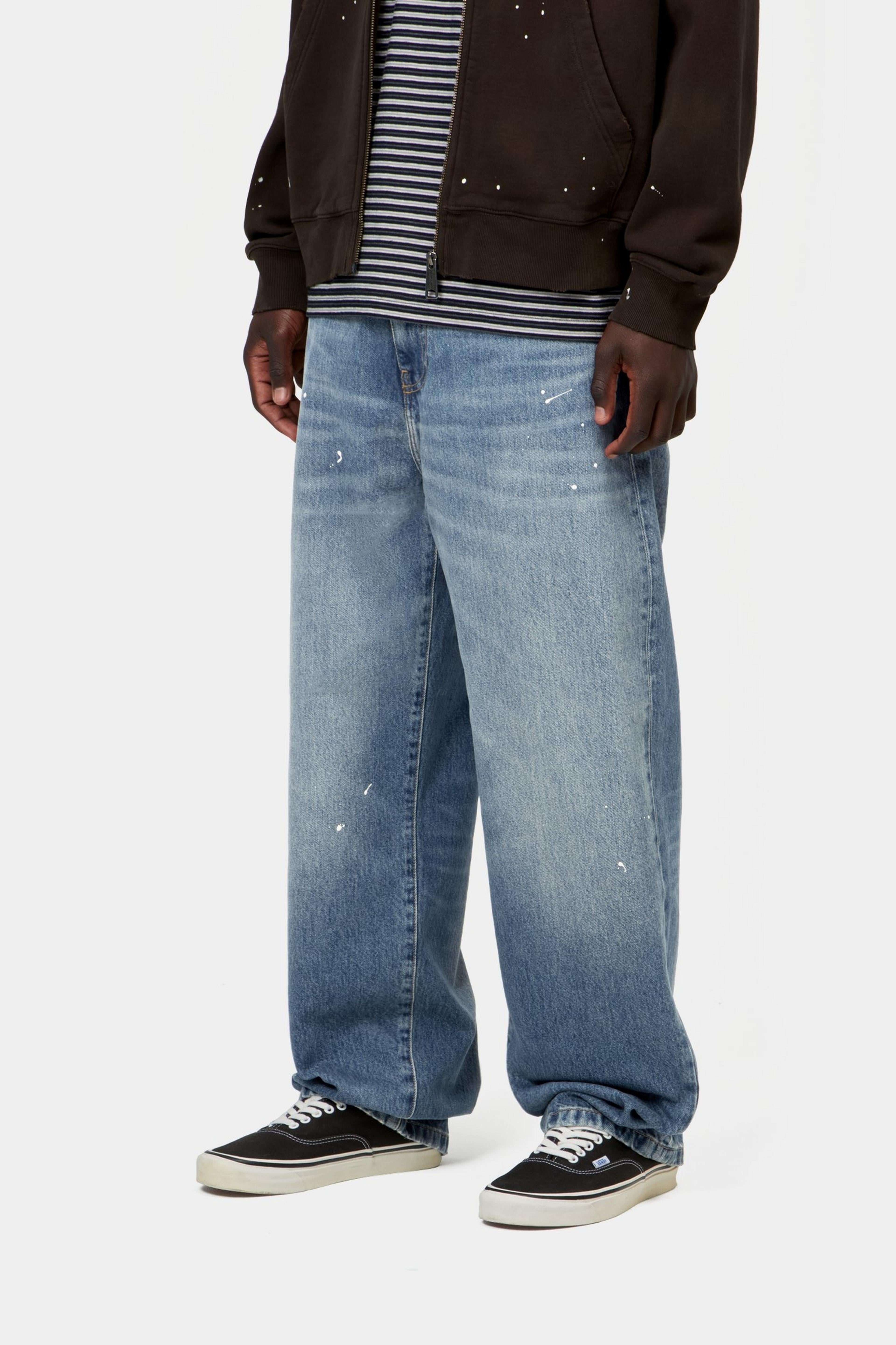 Landon Pant - Blue, Destroy wash, splatter