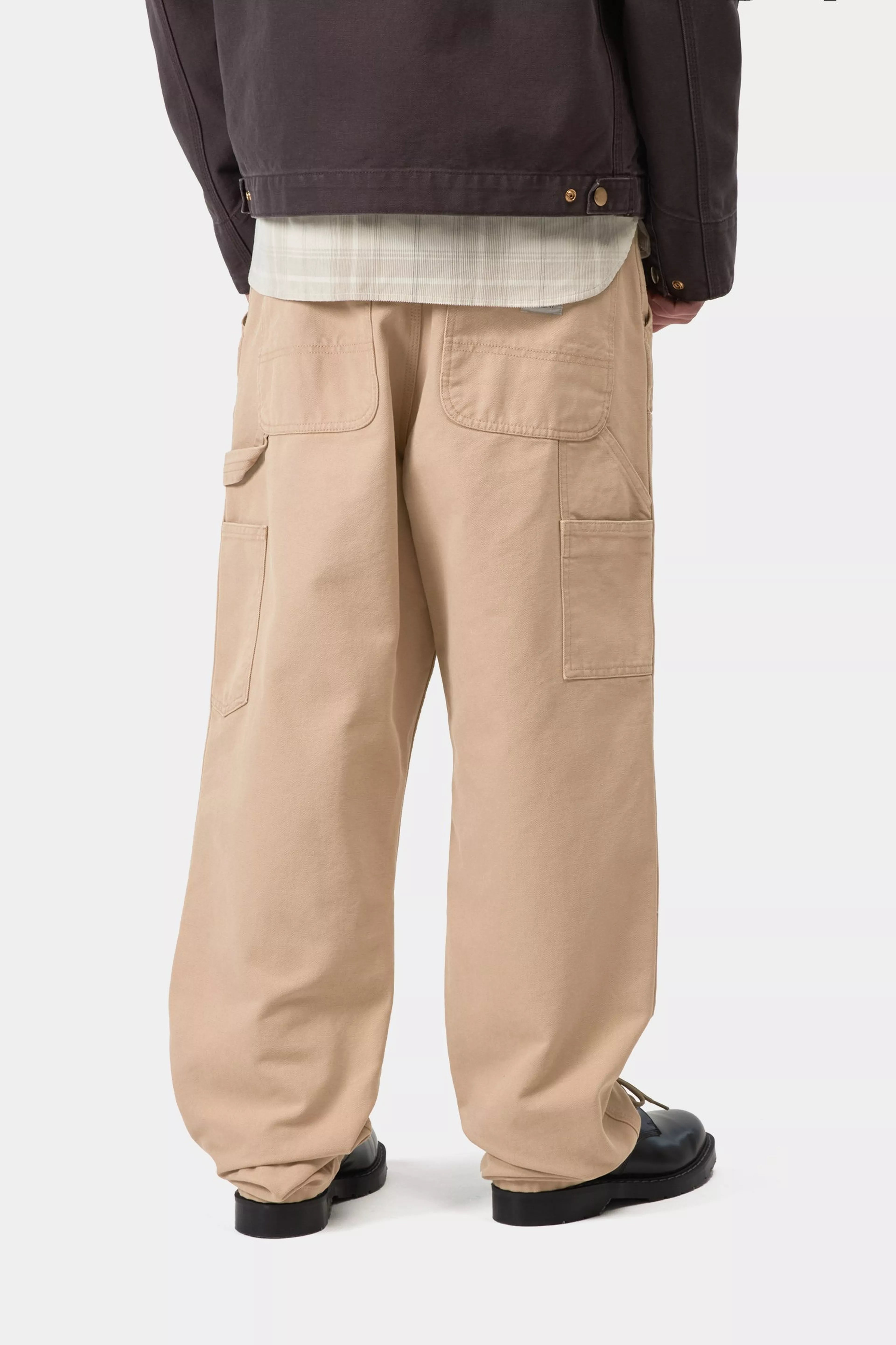Double Knee Pant - Dusty H Brown (stone canvas)
