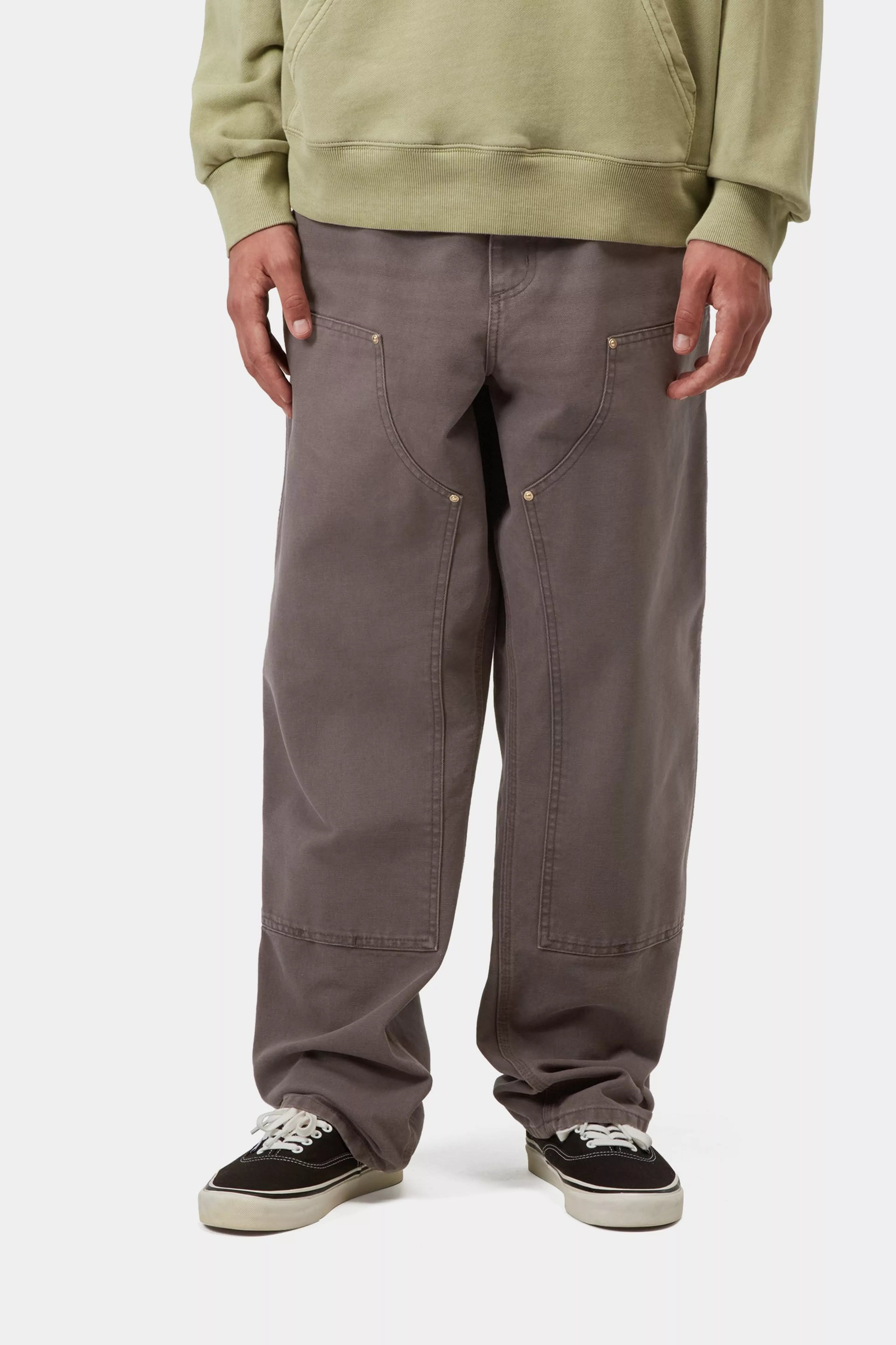 Double Knee Pant - Shale (stone canvas)