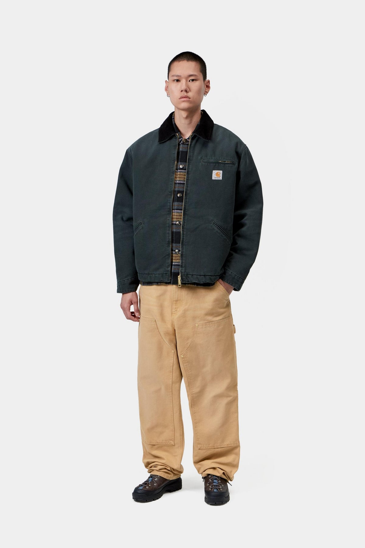 Double Knee Pant - WIP Dusty H stone canvas