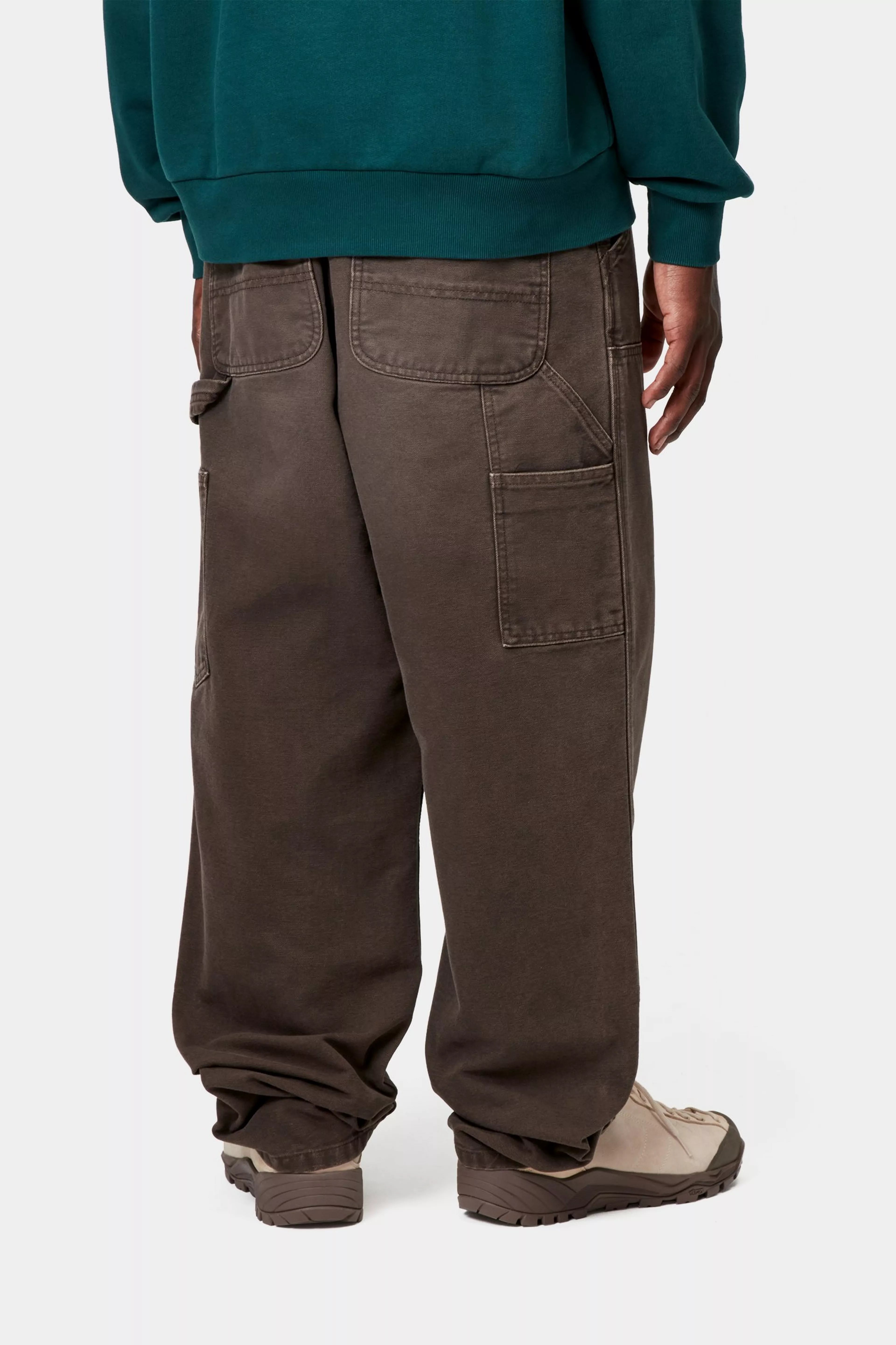 DOUBLE KNEE PANT - Tobacco (stone canvas)