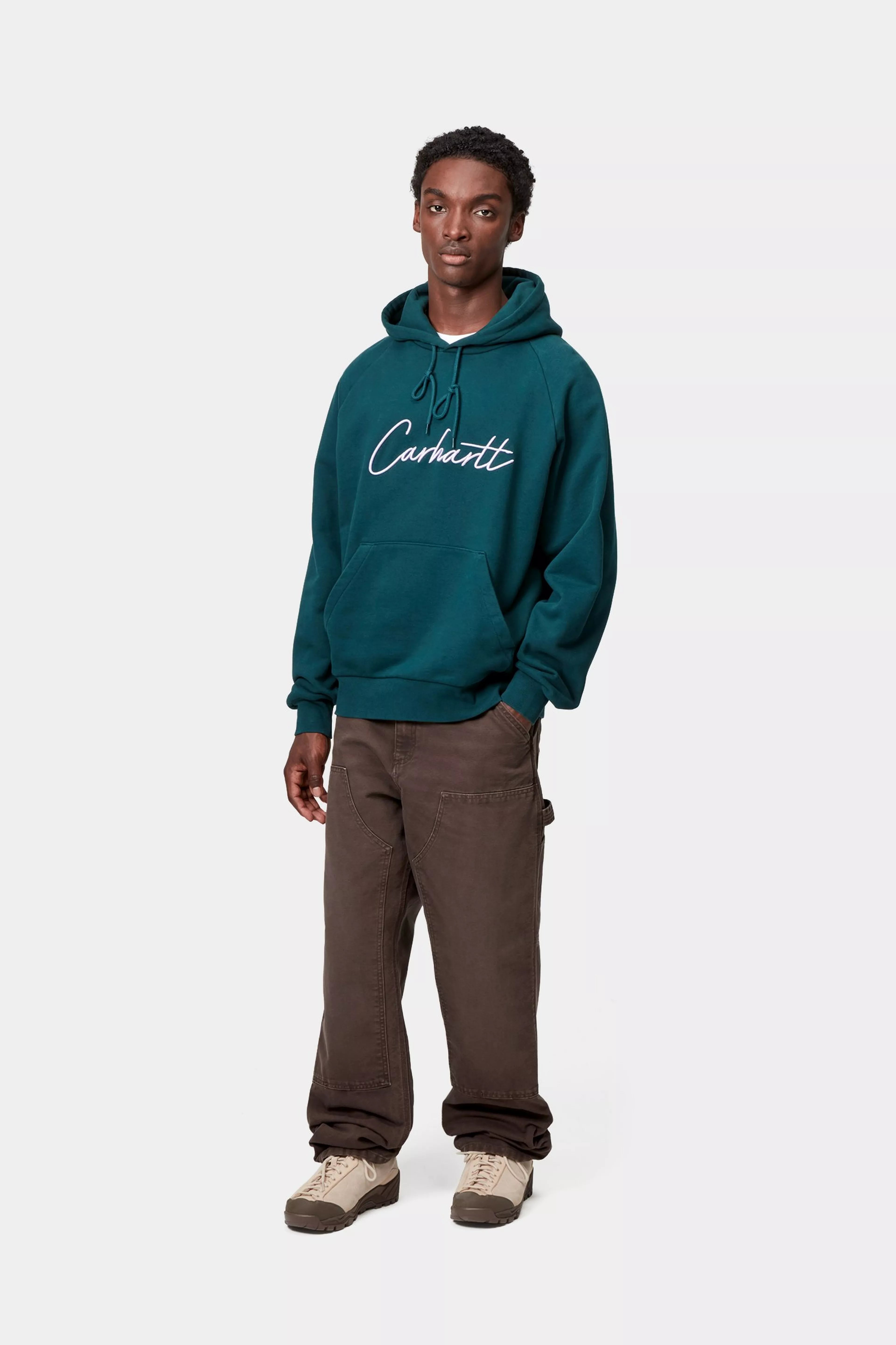 DOUBLE KNEE PANT - Tobacco (stone canvas)