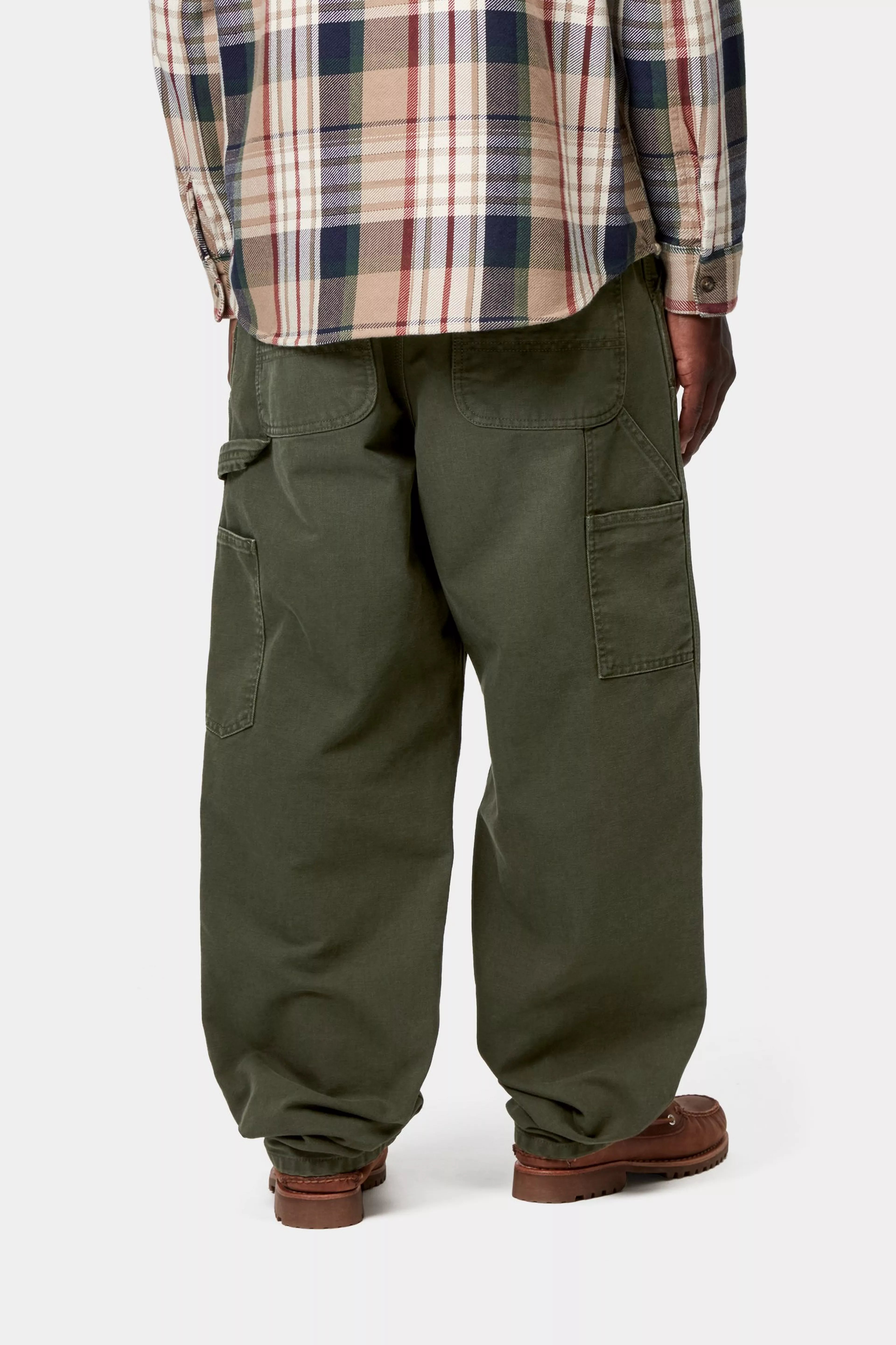 DOUBLE KNEE PANT - Olive (stone canvas)