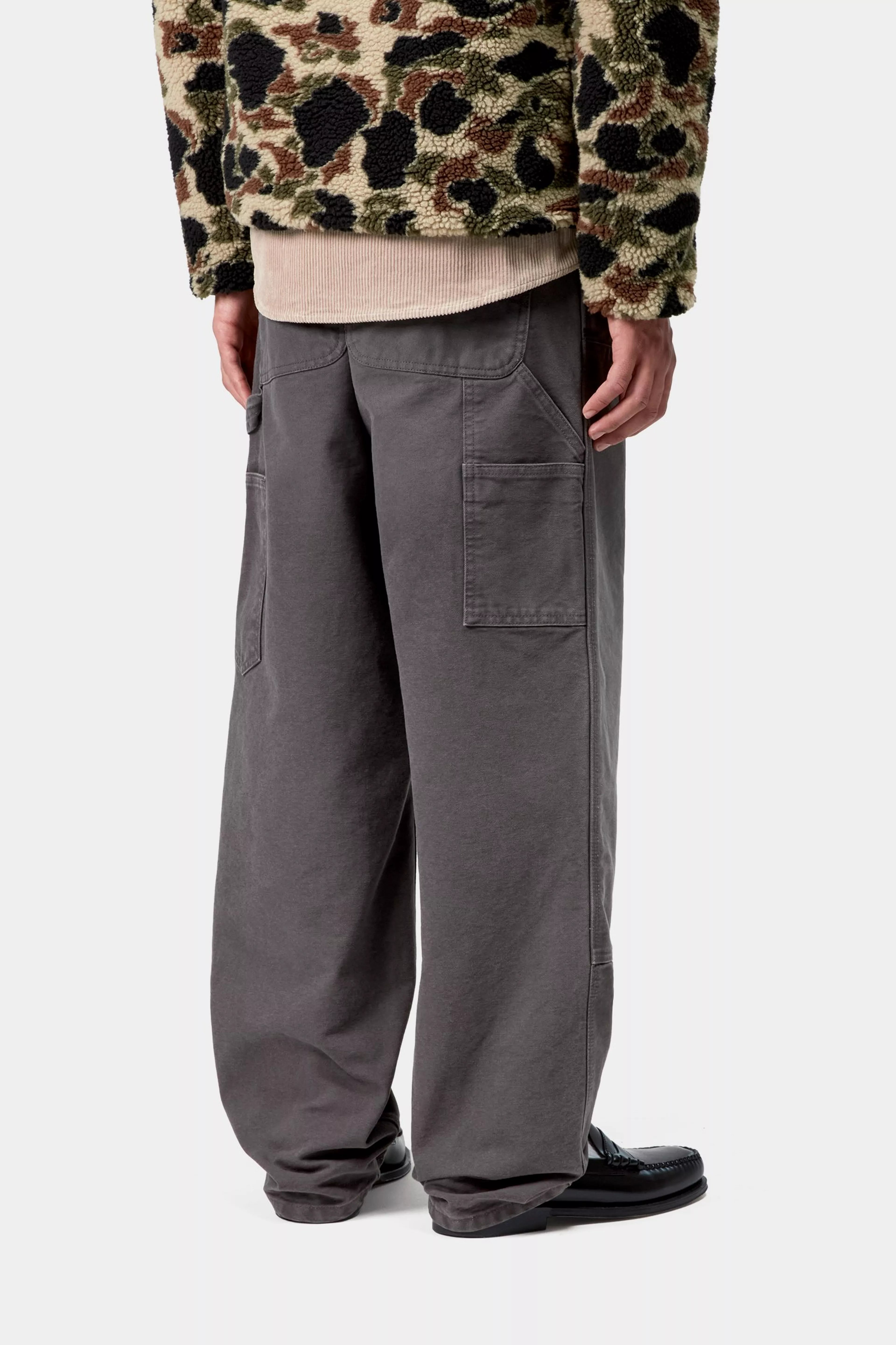 DOUBLE KNEE PANT - Graphite (stone canvas)