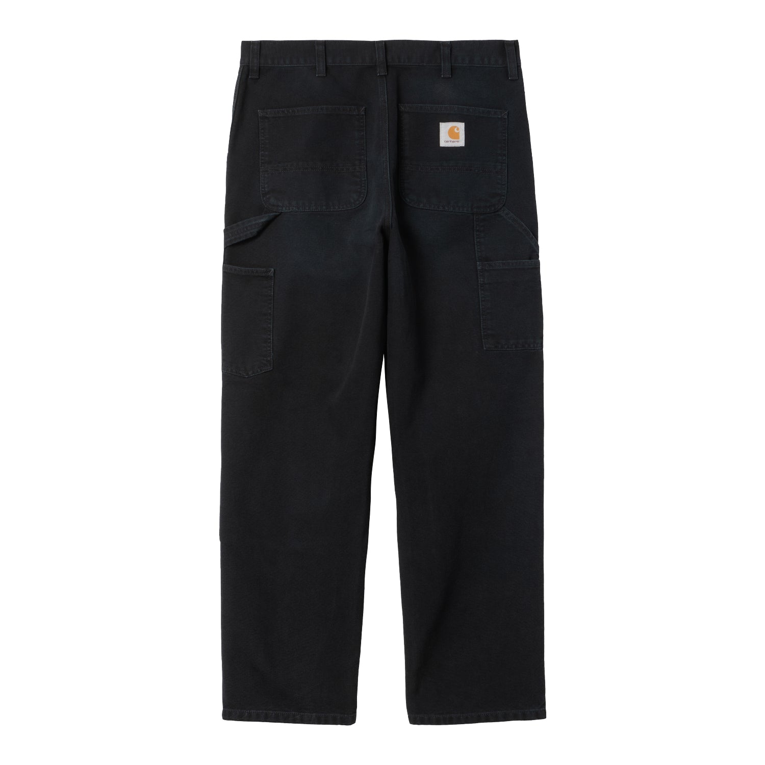 DOUBLE KNEE PANT - Black (stone canvas)