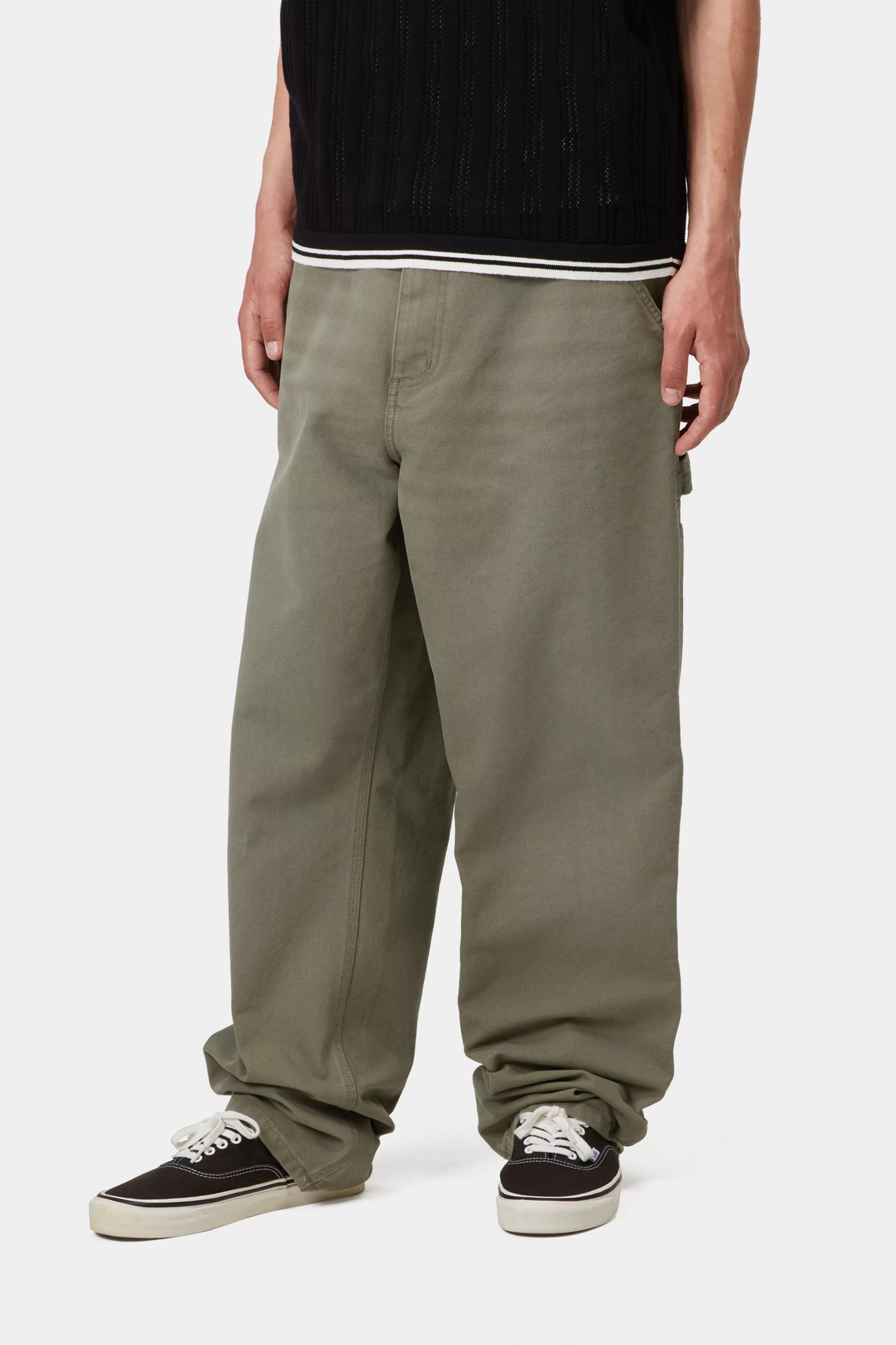 Single Knee Pant - Leaf (stone canvas)