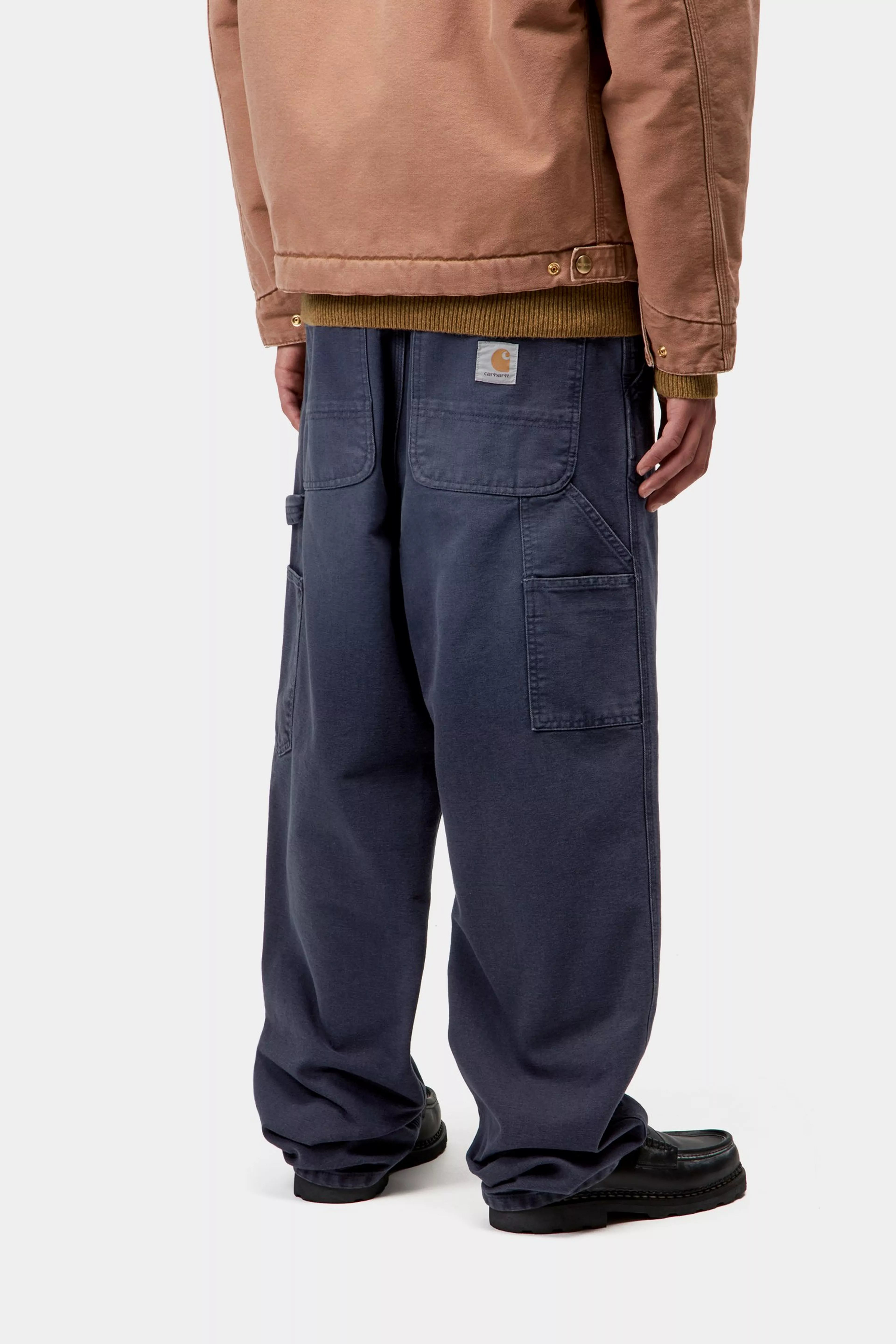SINGLE KNEE PANT - Dark Navy (stone canvas)