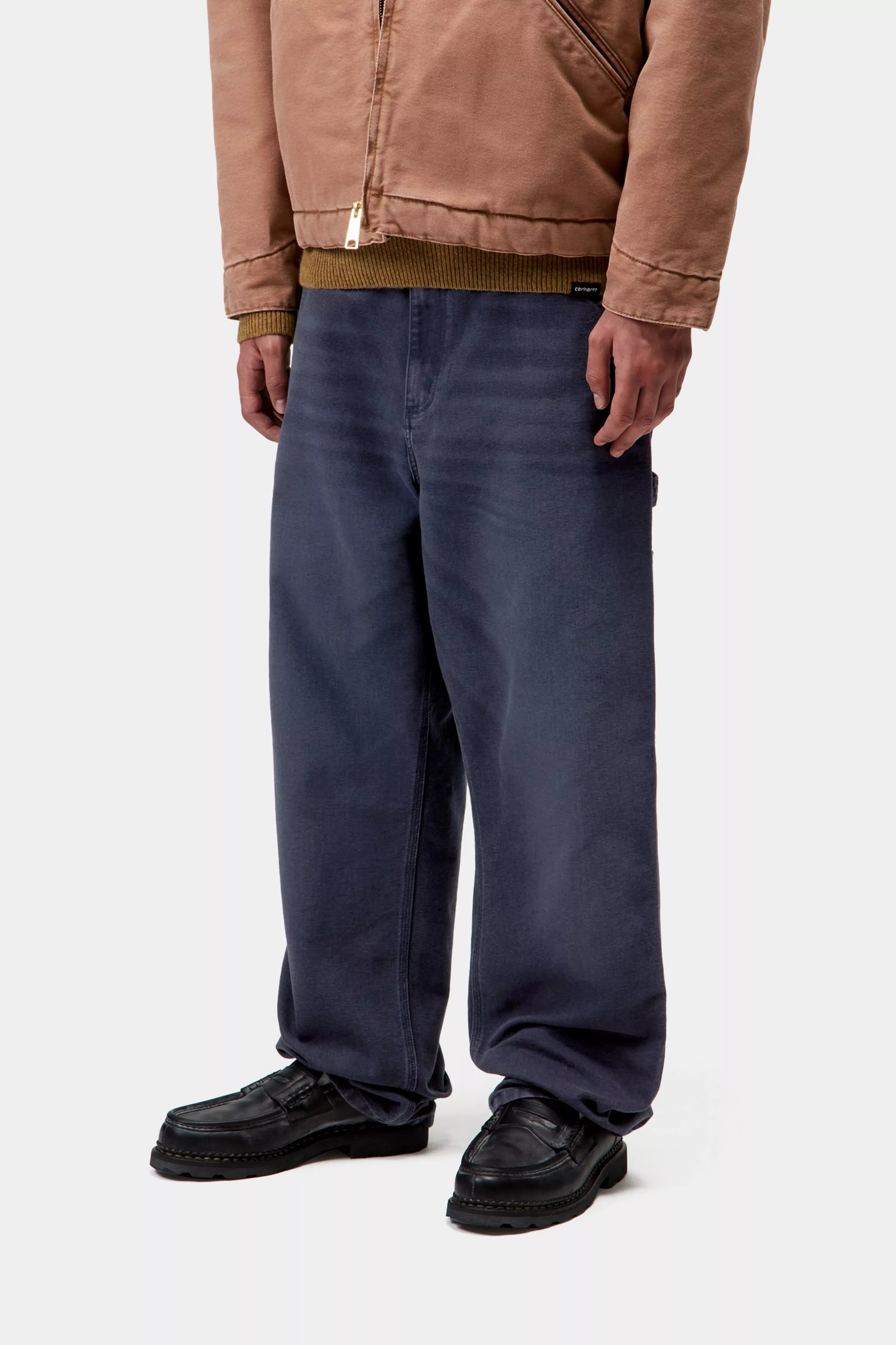 SINGLE KNEE PANT - Dark Navy (stone canvas)