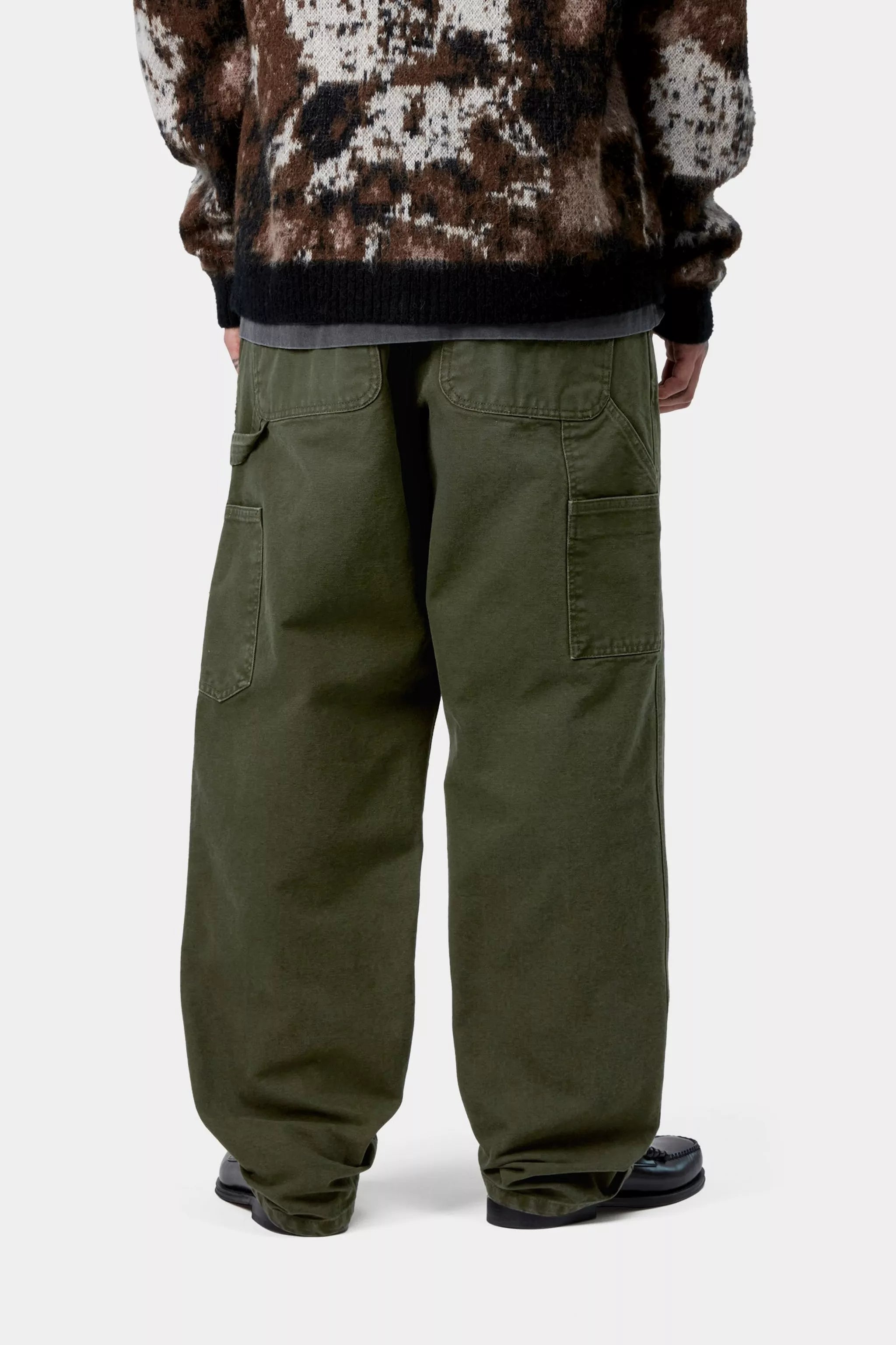 SINGLE KNEE PANT - Olive (stone canvas)