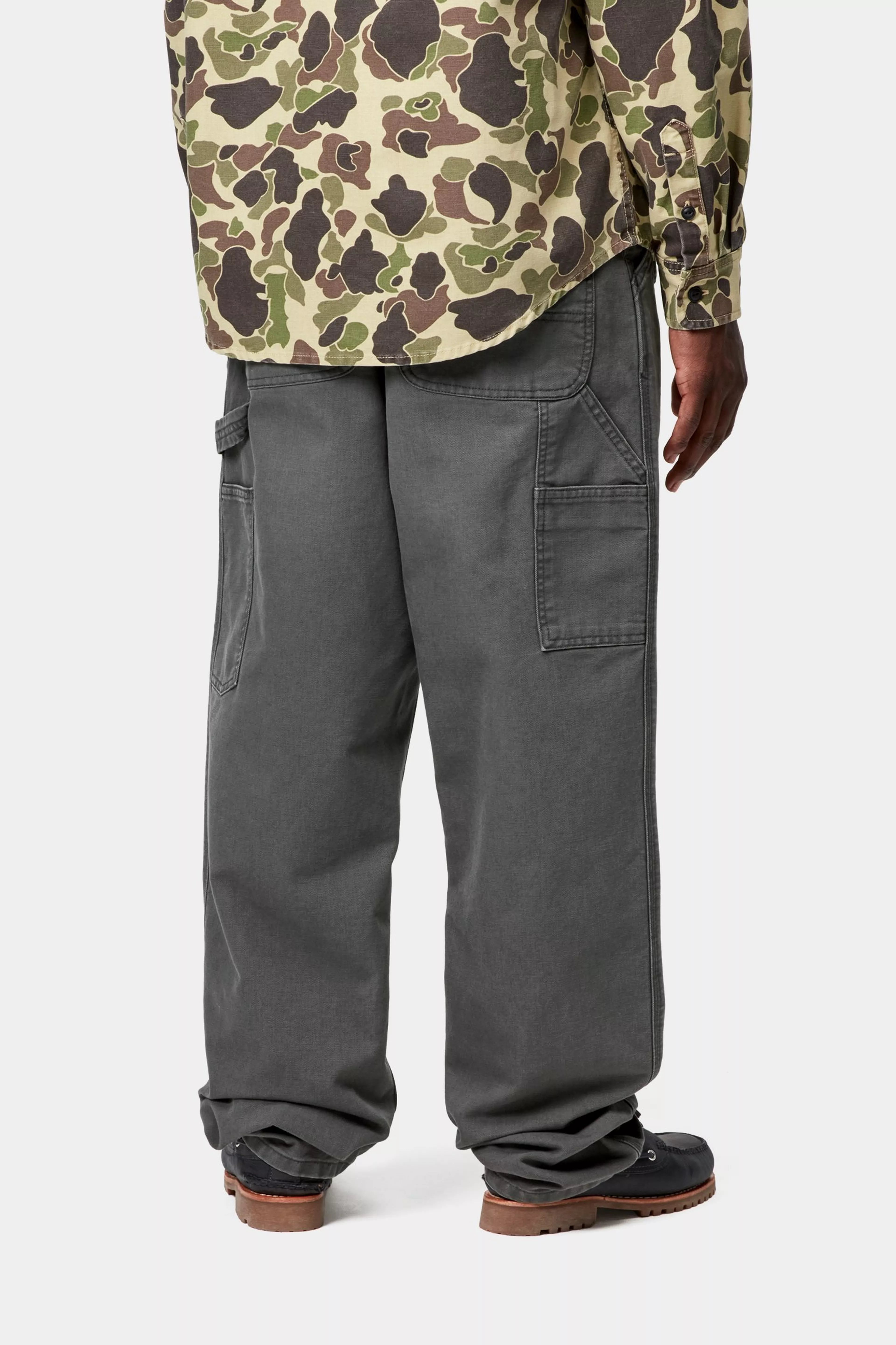 SINGLE KNEE PANT - Graphite (stone canvas)
