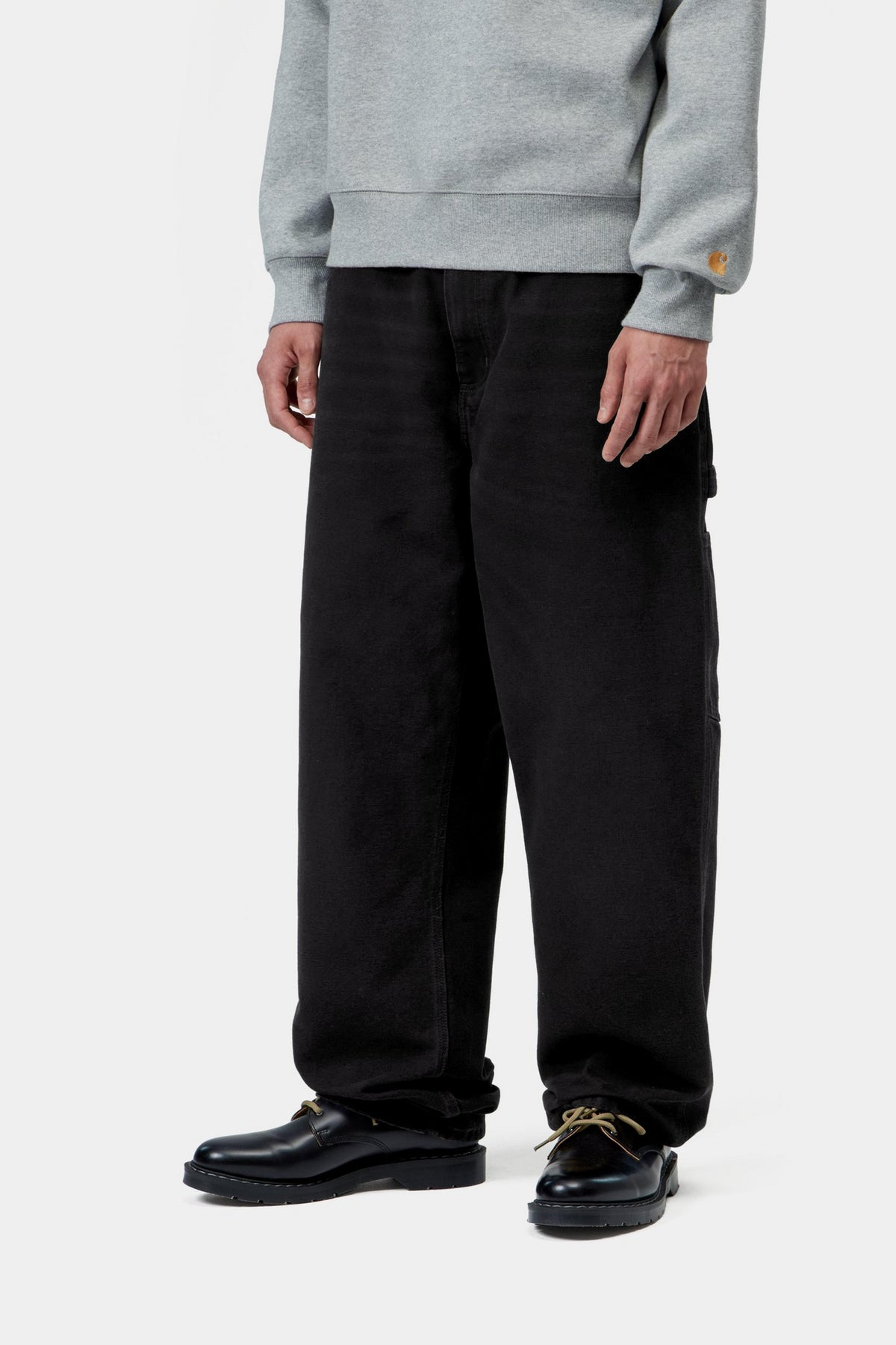 Single Knee Pant - Black stone canvas