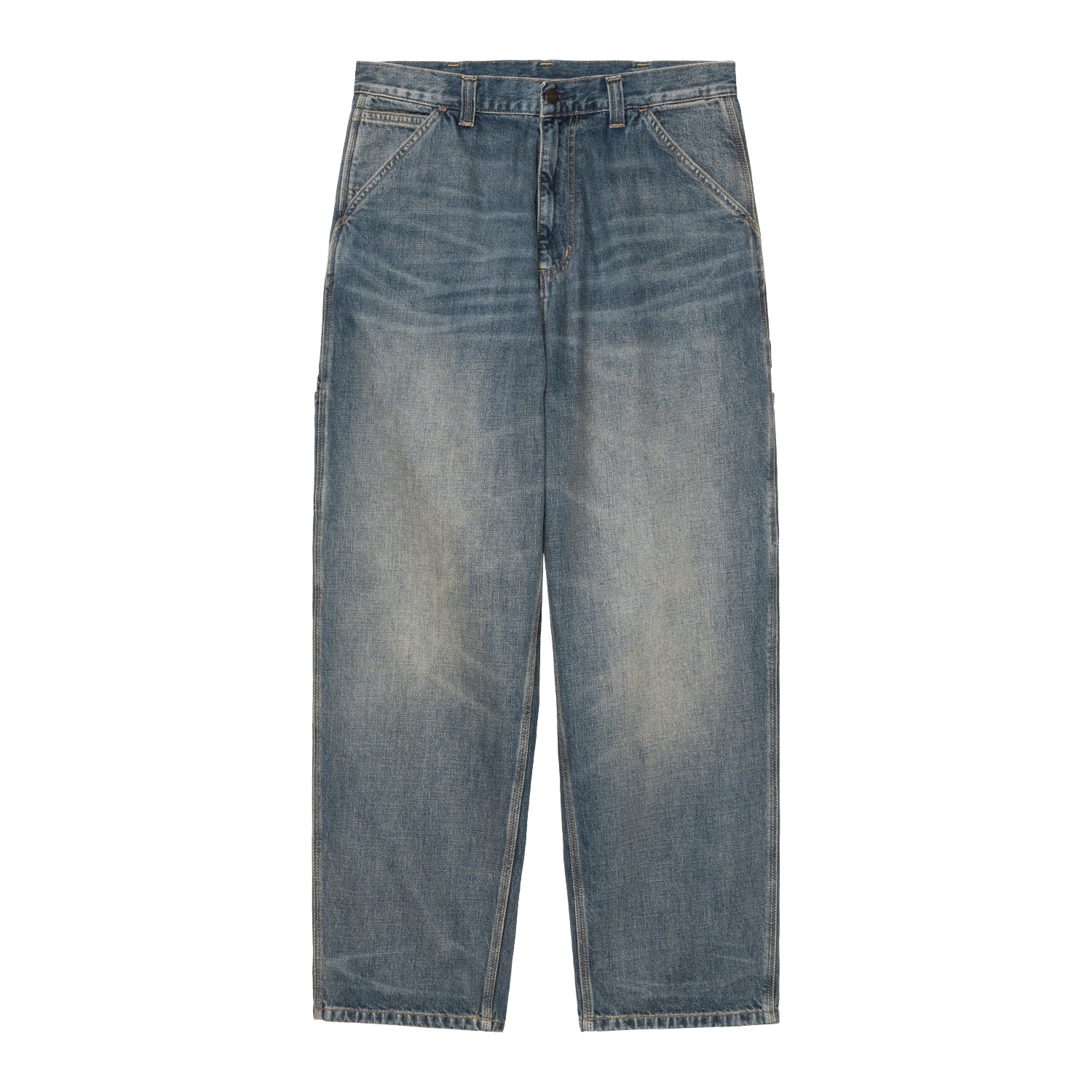 OG SINGLE KNEE PANT - Blue (worn used wash)