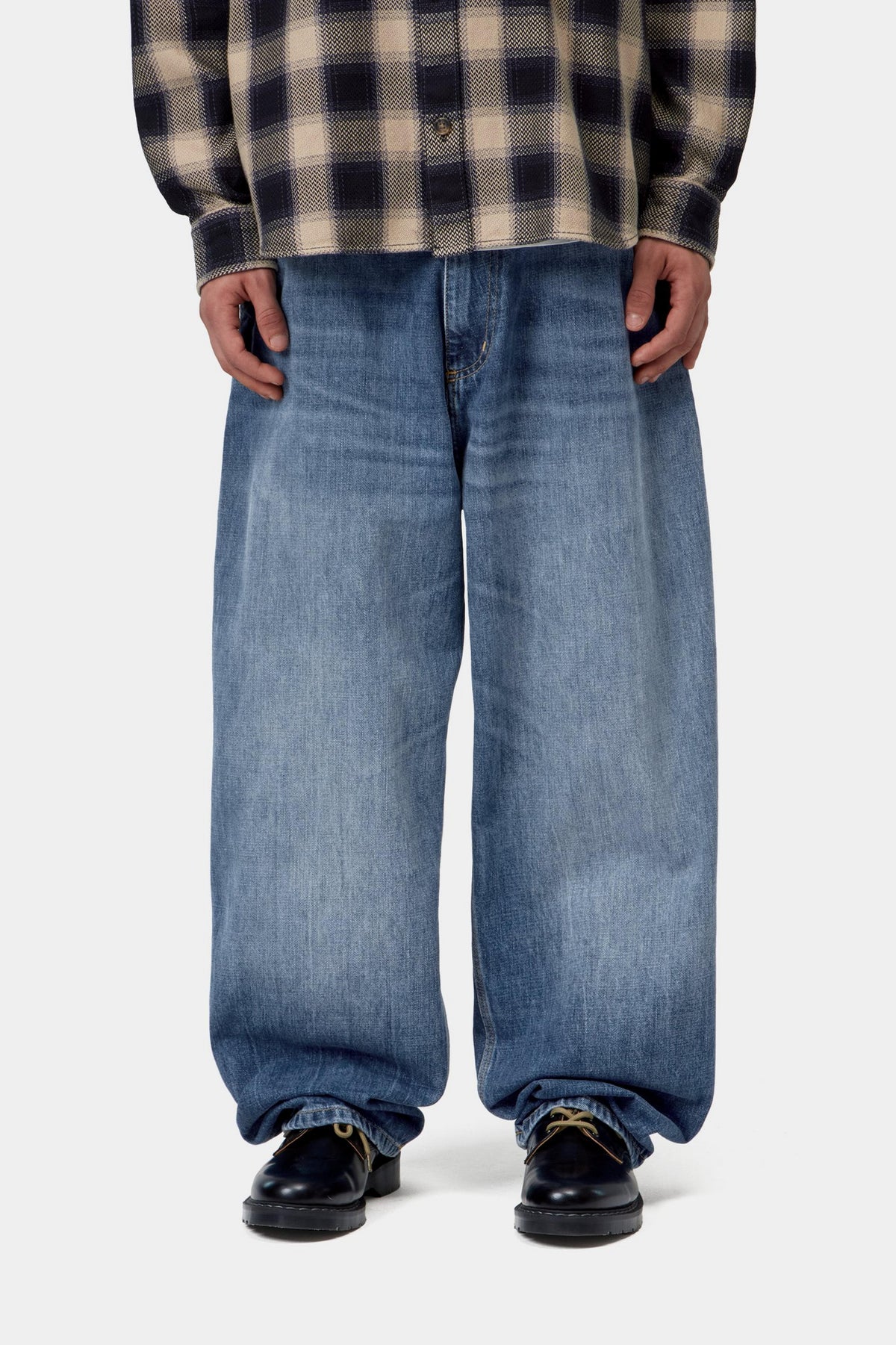 OG Single Knee Pant - Blue marble used wash
