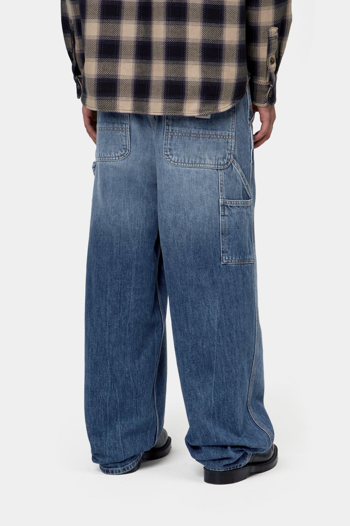 OG Single Knee Pant - Blue marble used wash