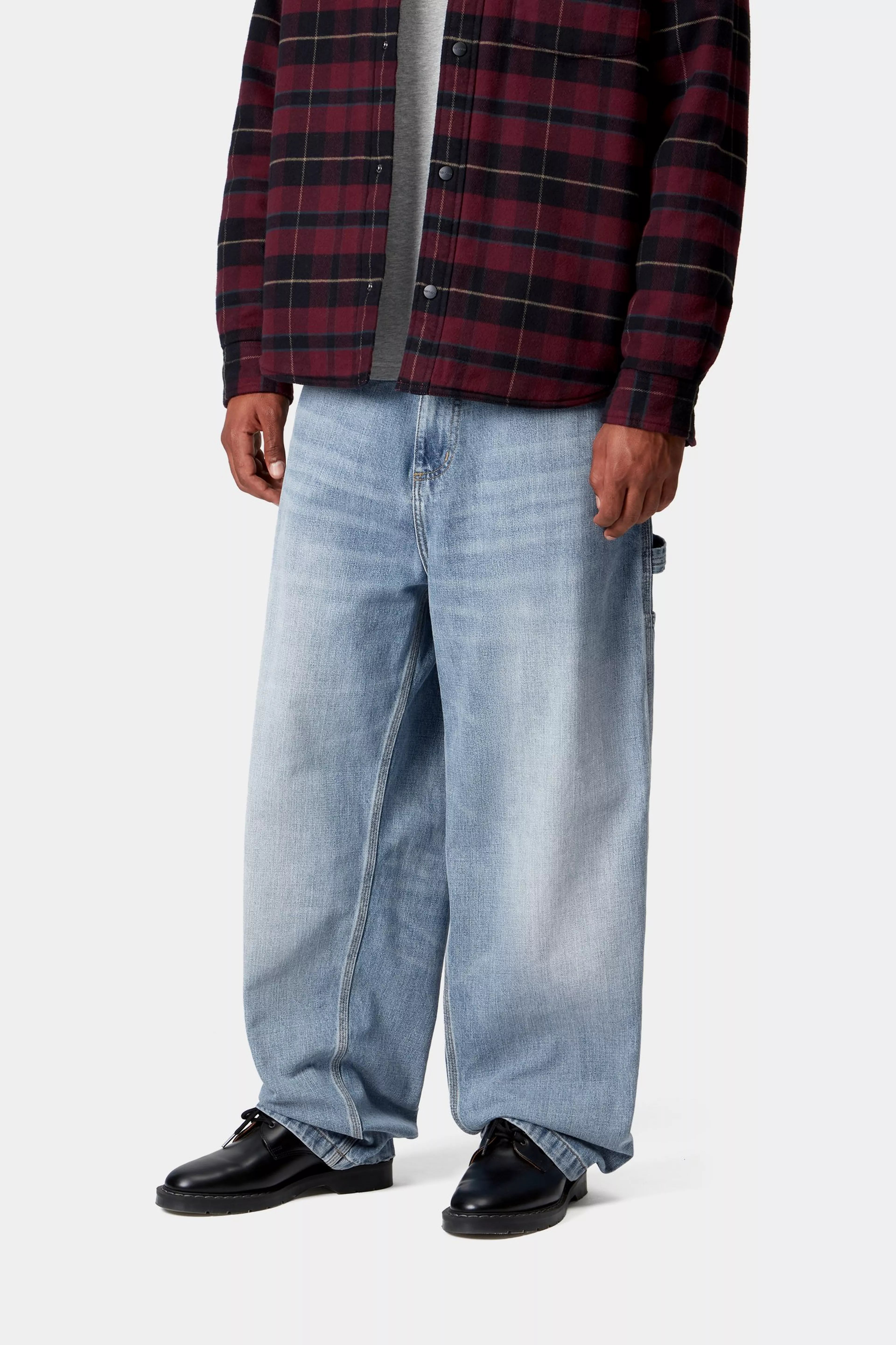 OG SINGLE KNEE PANT - Blue (burst washed)