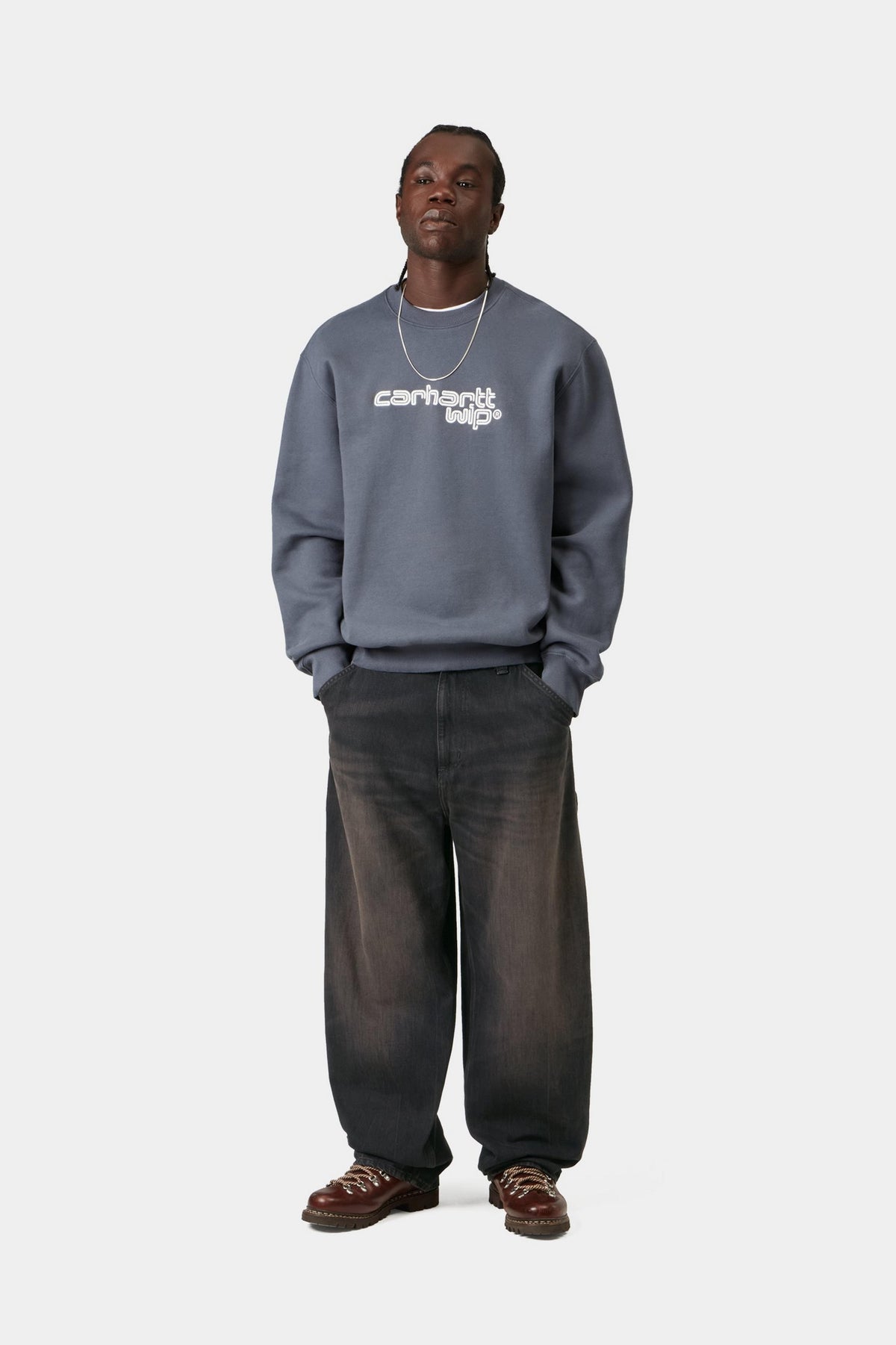 OG Single Knee Pant - Black tobacco used wash