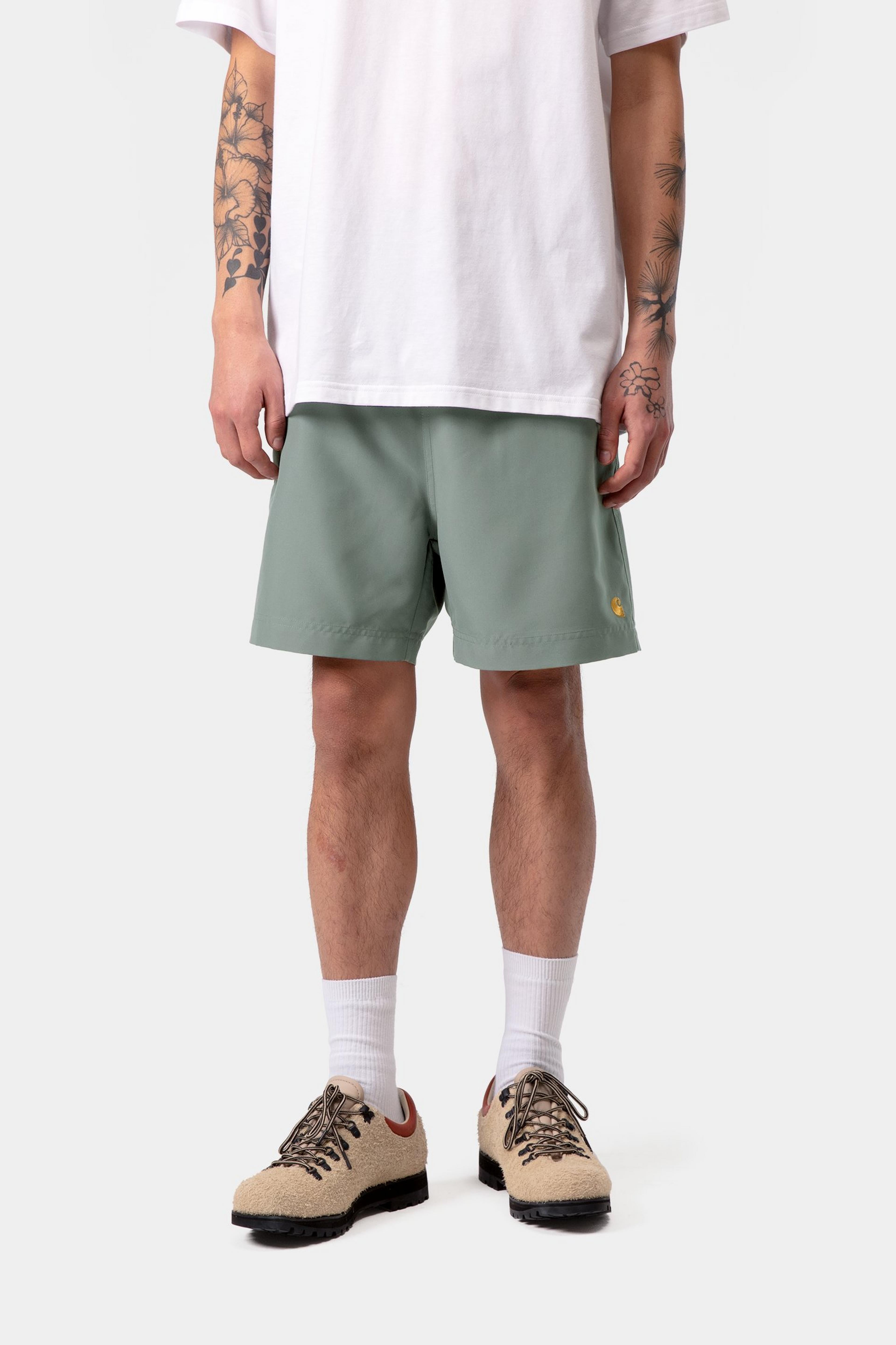 Chase Swim Trunks - Velvet Green / Gold