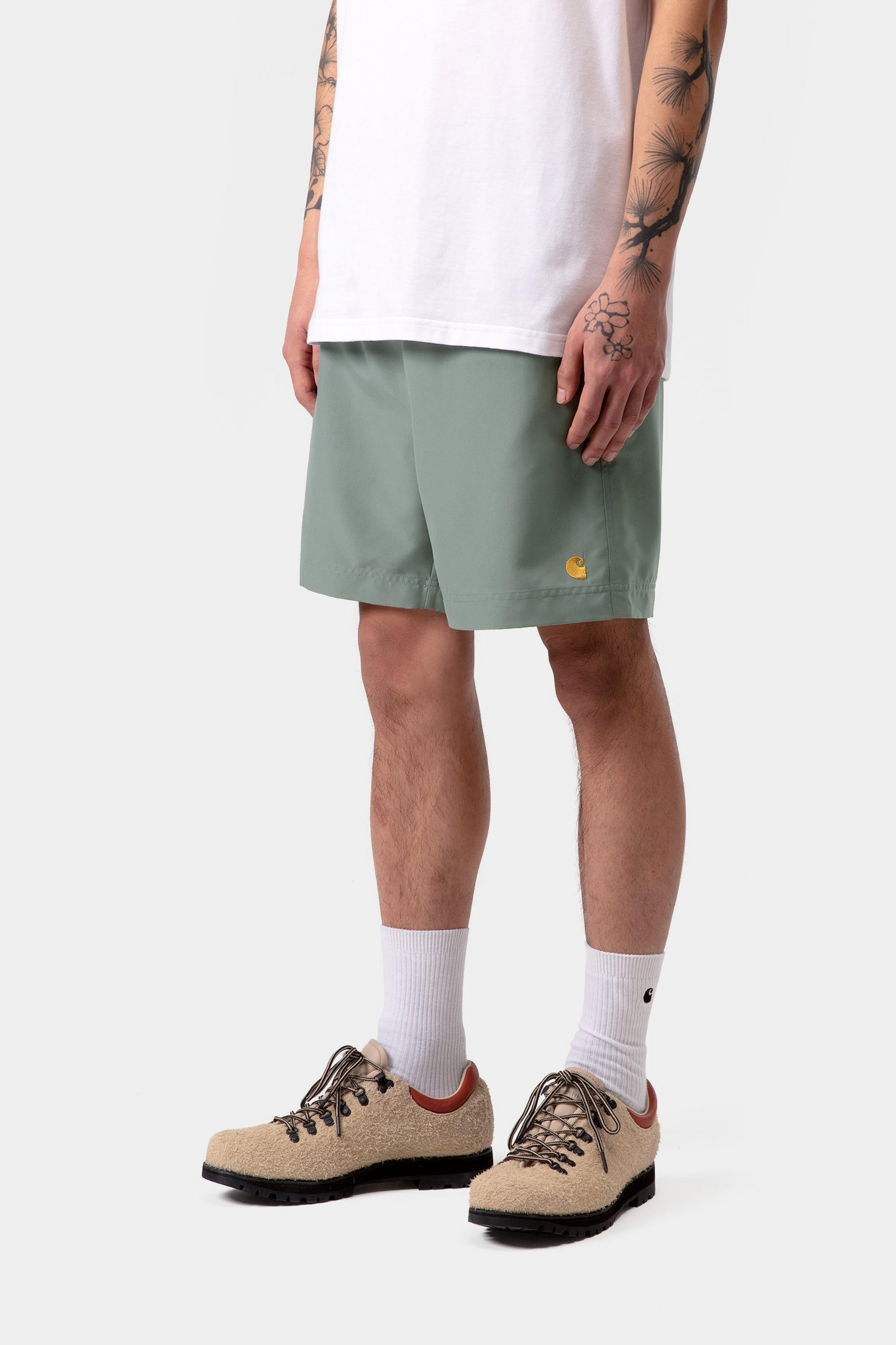 Chase Swim Trunks - Velvet Green / Gold