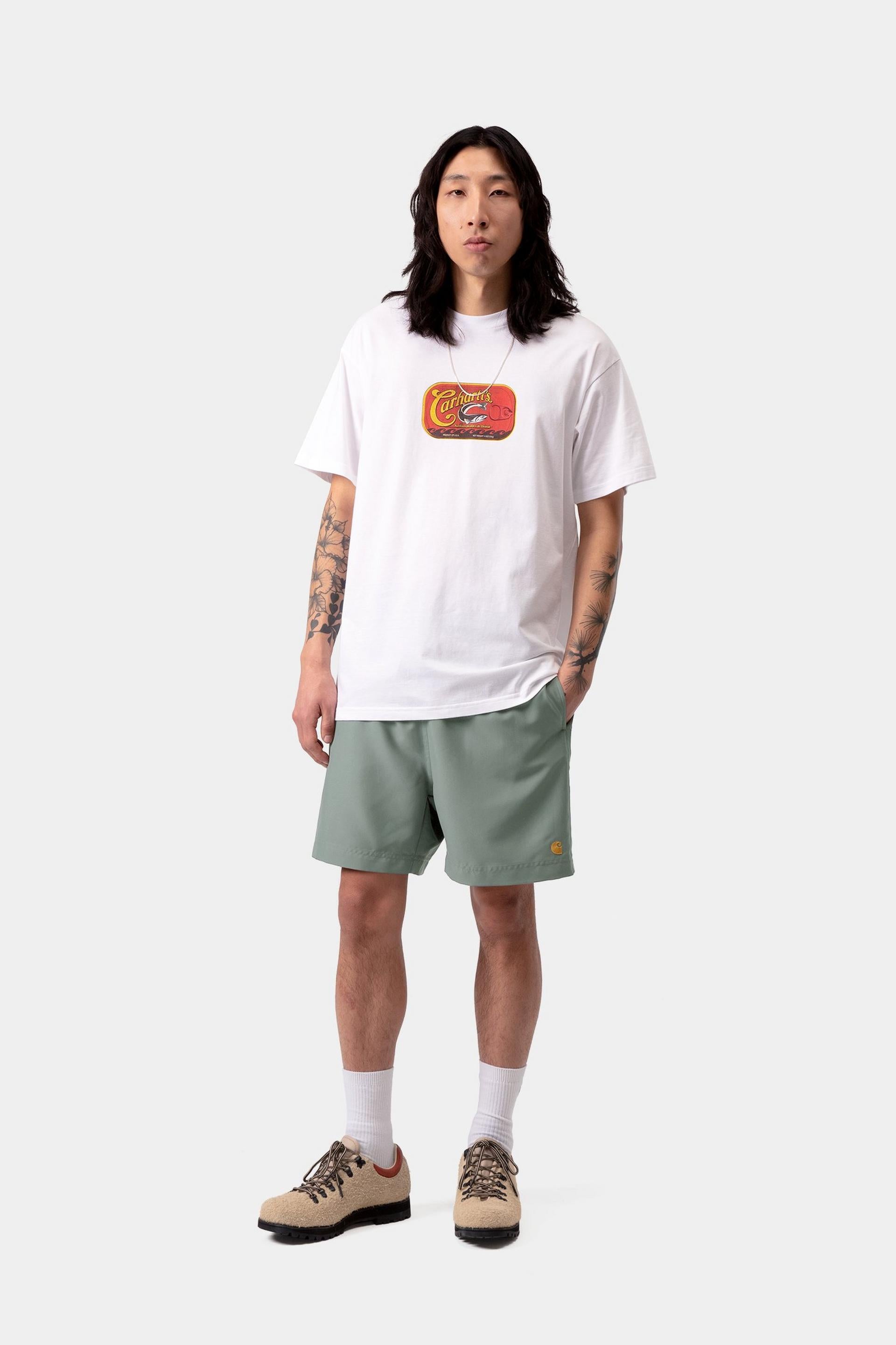 Chase Swim Trunks - Velvet Green / Gold