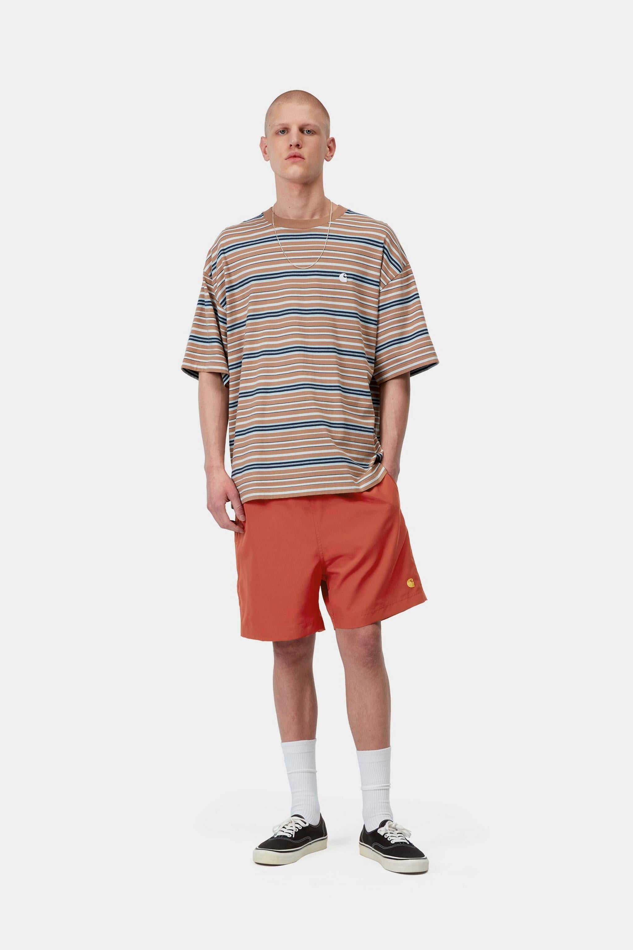 Chase Swim Trunks - Oxide Red / Gold