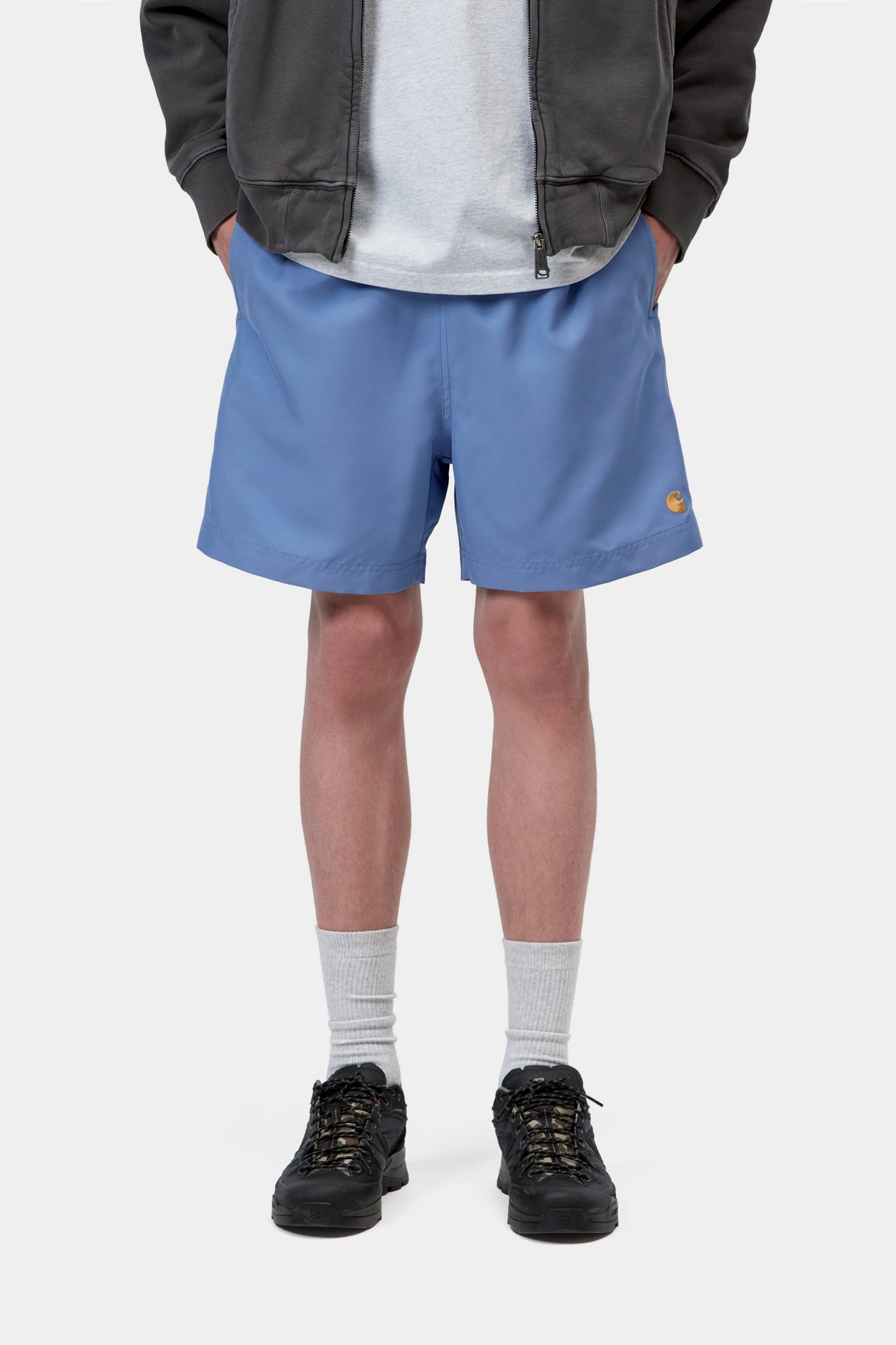 Chase Swim Trunks - Curacao / Gold