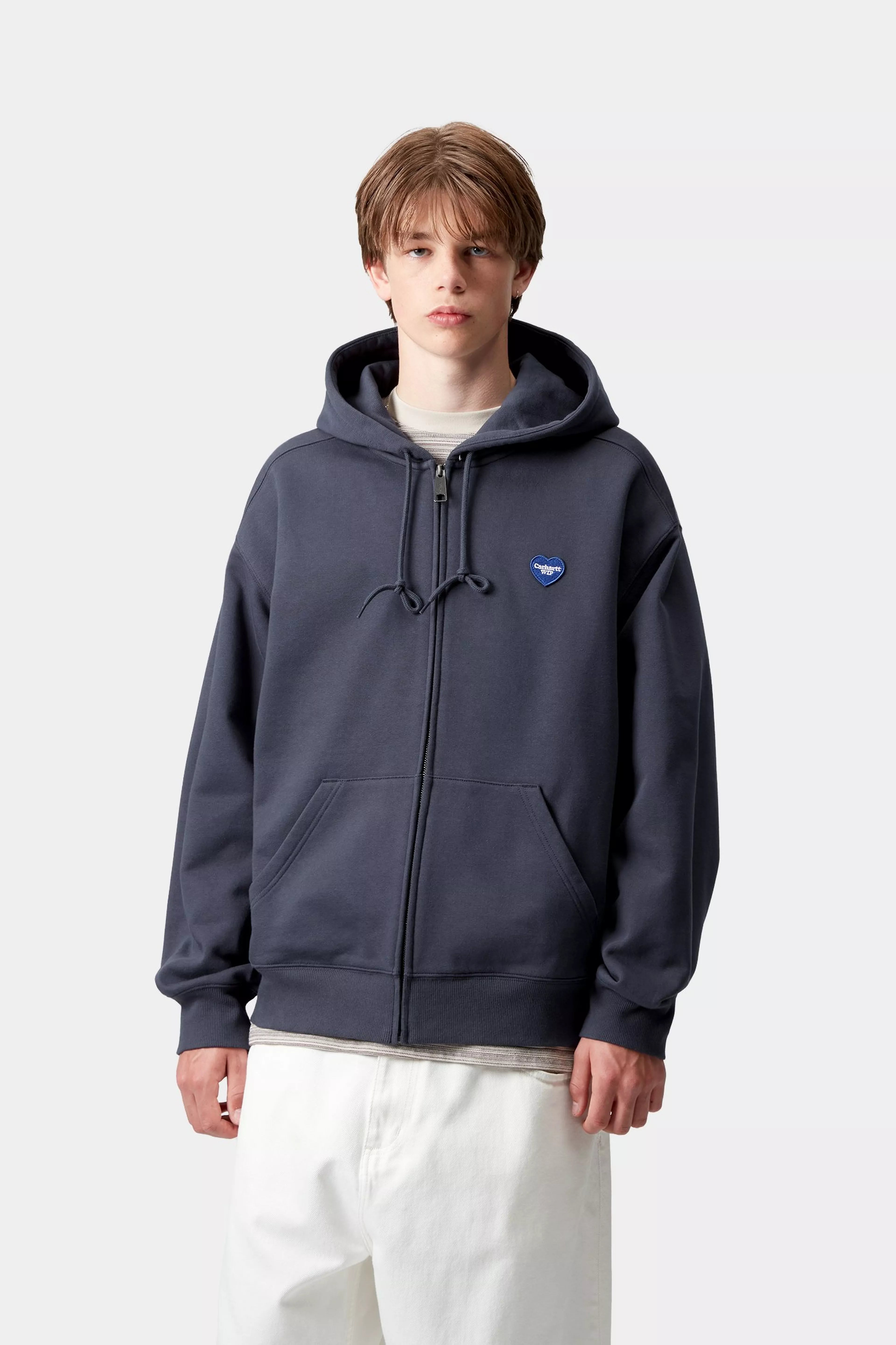 HOODEDHEART II HARTT SWEAT JACKET - Blue
