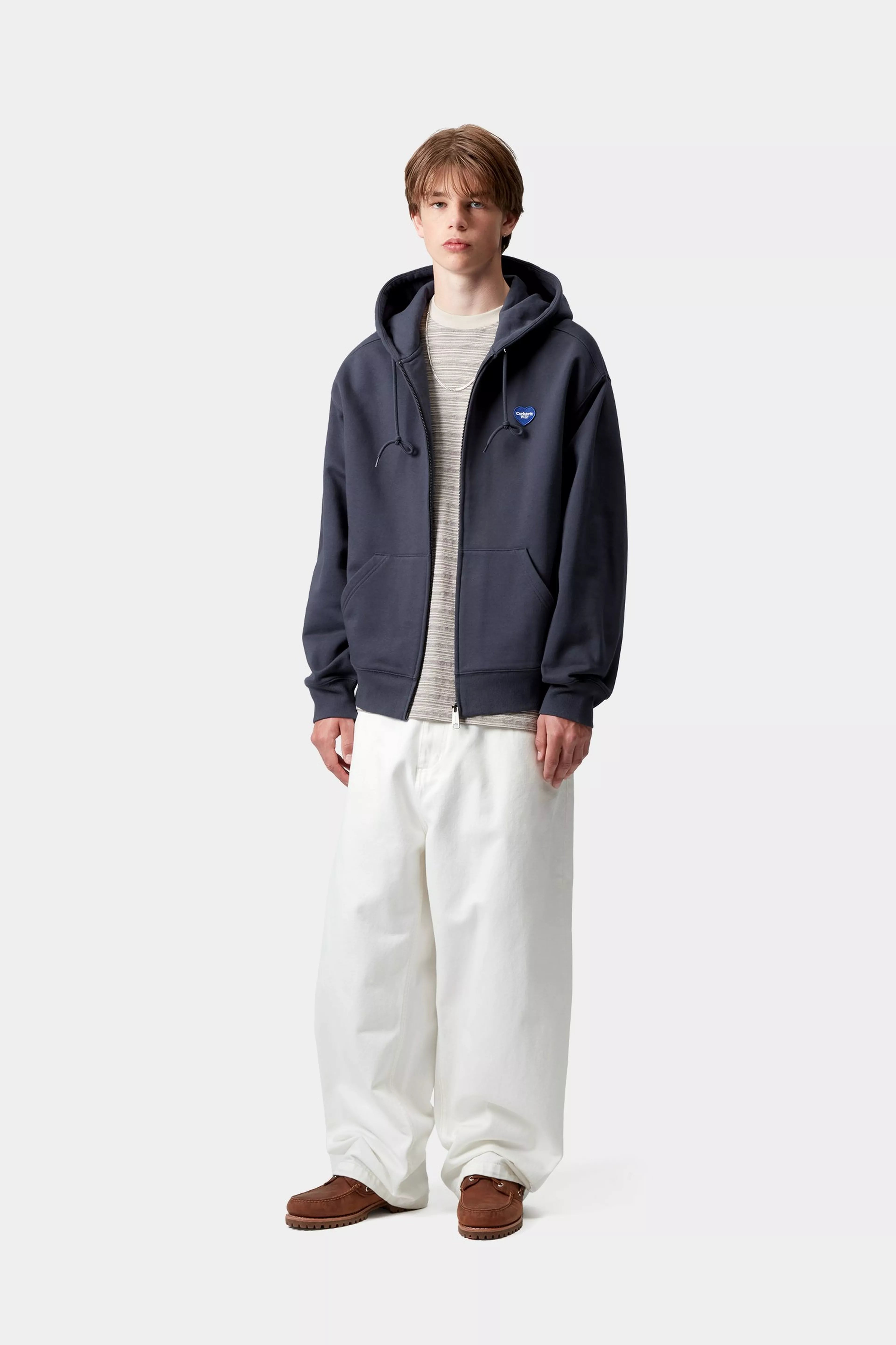 HOODEDHEART II HARTT SWEAT JACKET - Blue