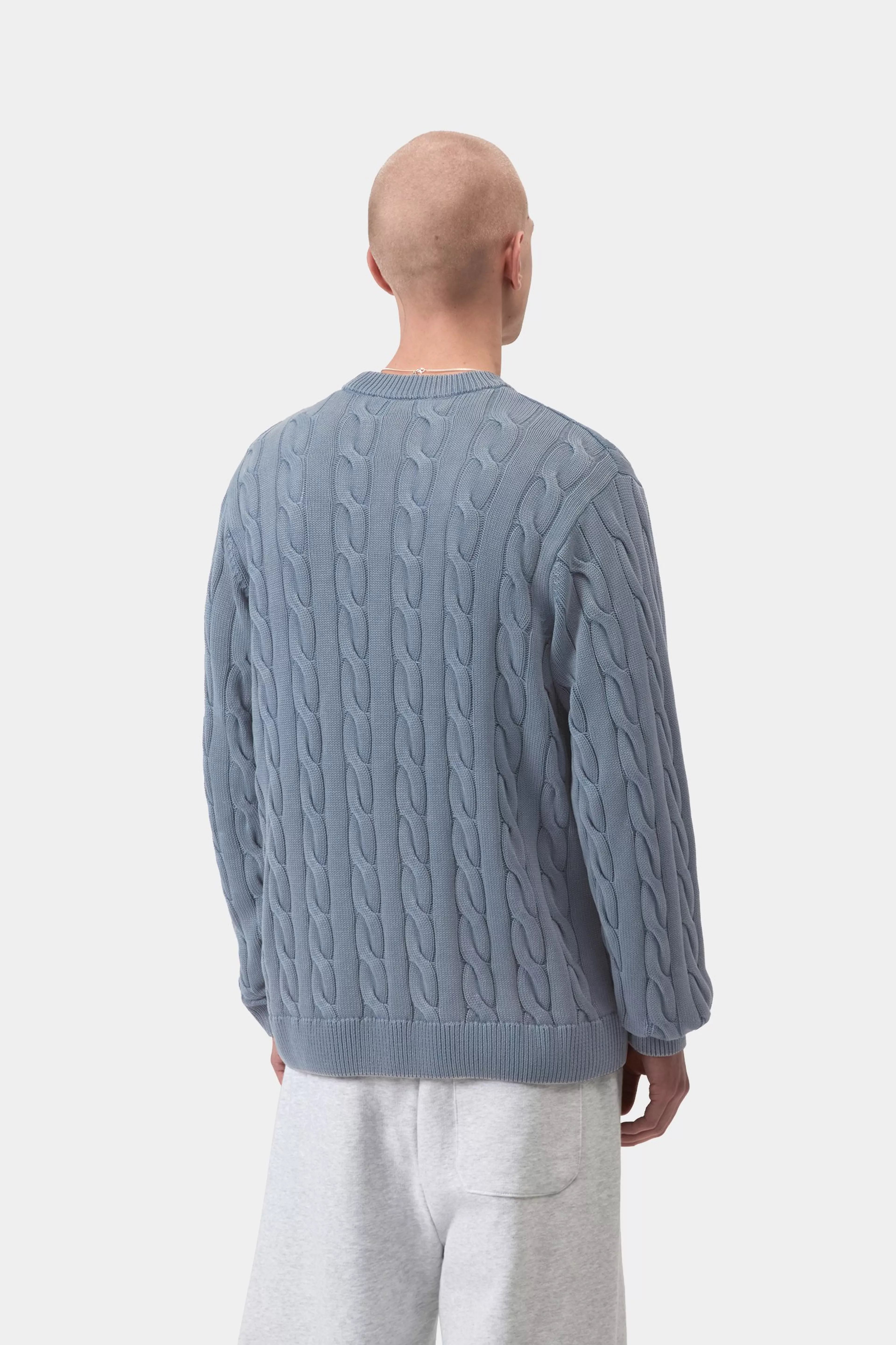 Carter Sweater - Cozy Blue (garment dyed)