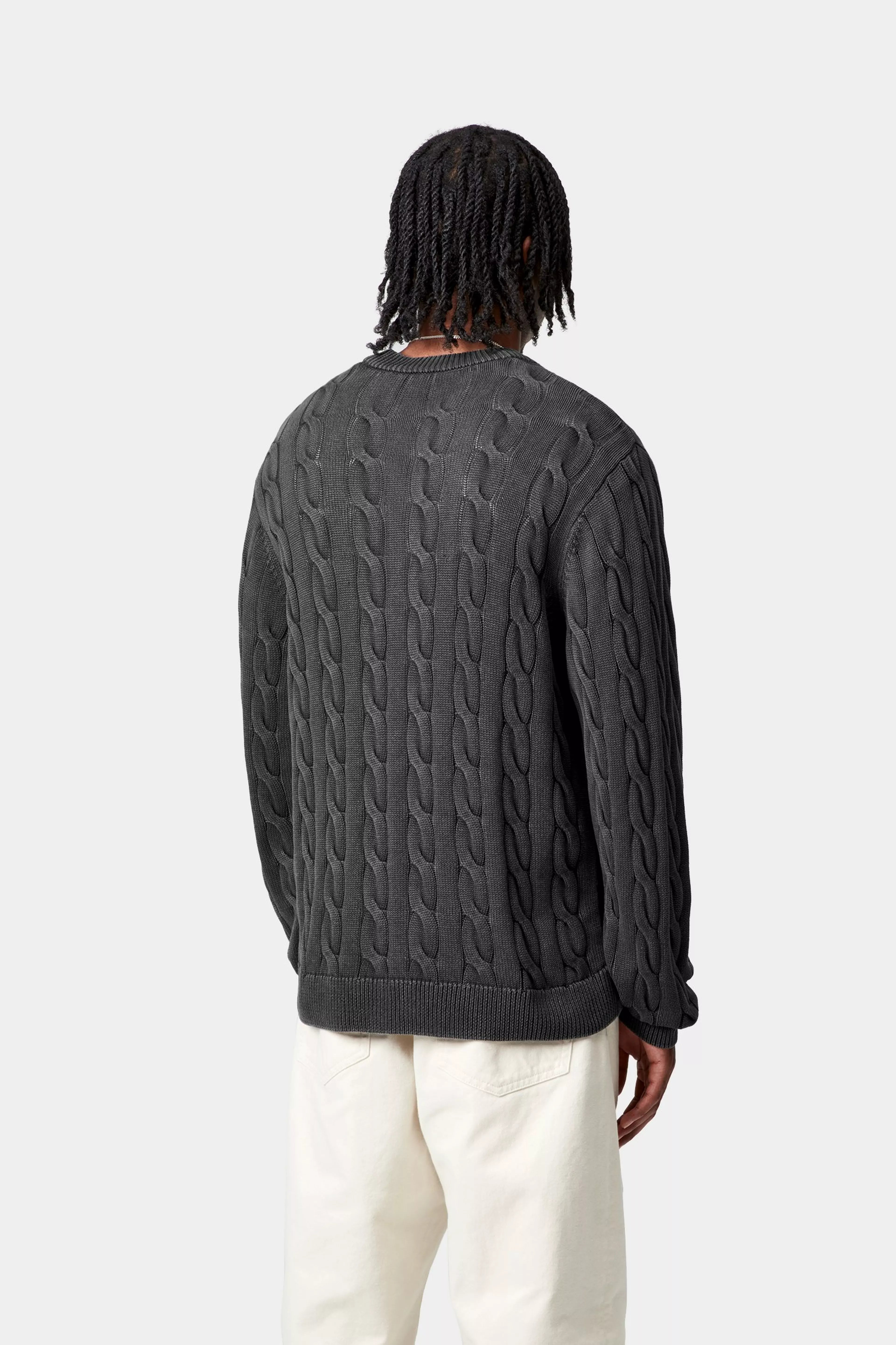 Carter Sweater - Black (garment dyed)
