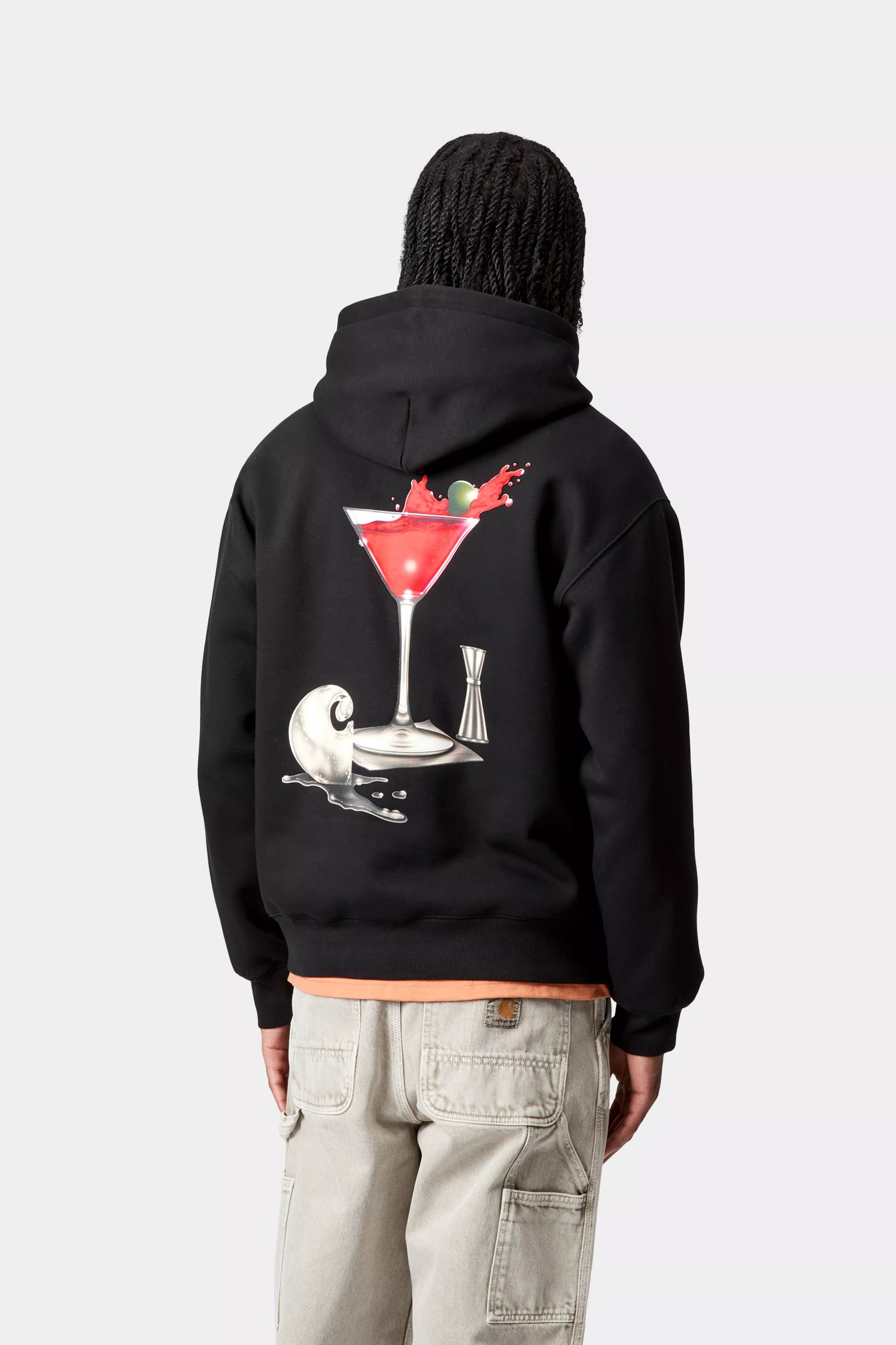 HOODED JAKE GARCIA SWEAT - Black