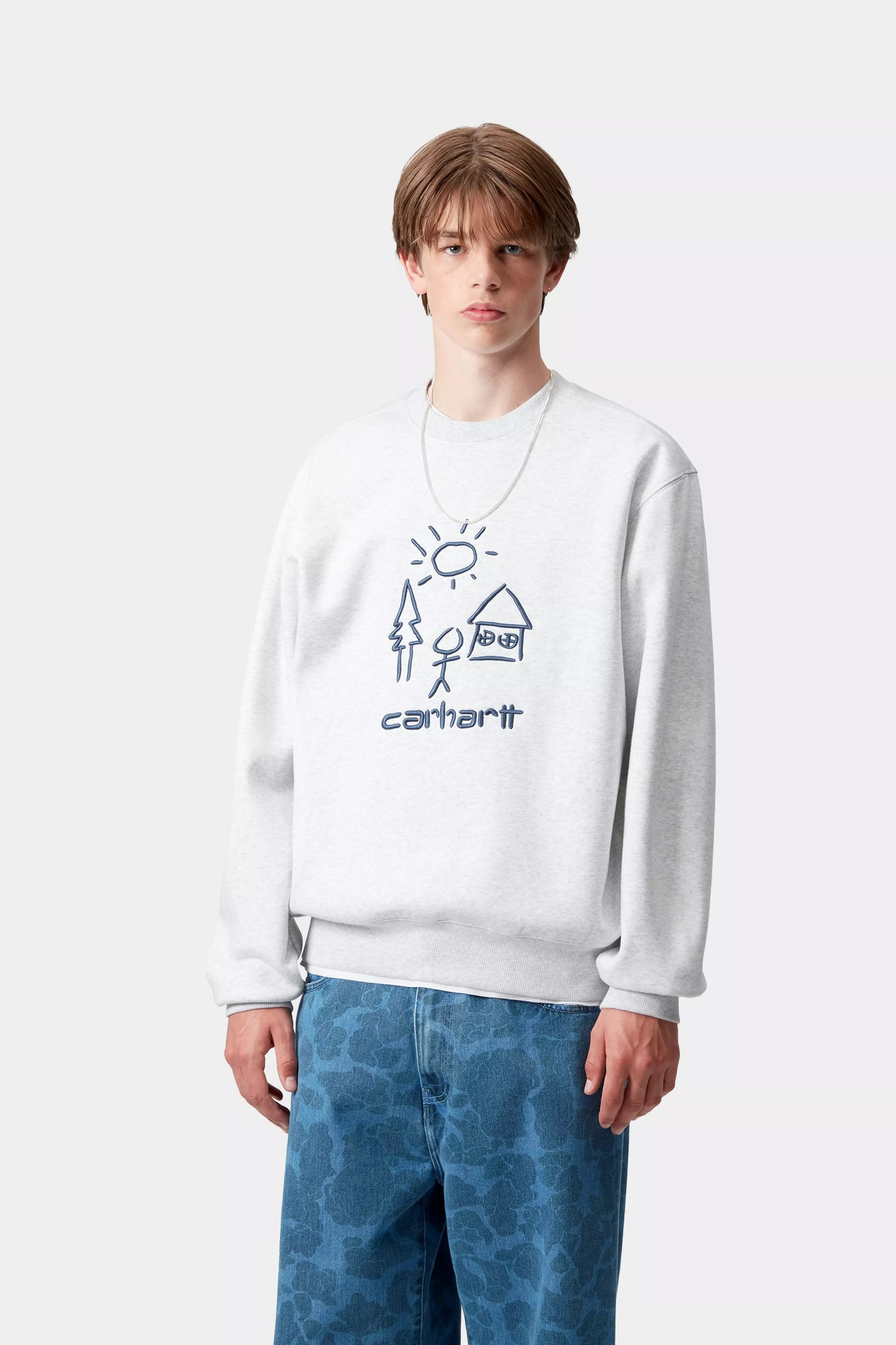 MASTERPIECE SWEAT - Ash Heather / Wolfsbane