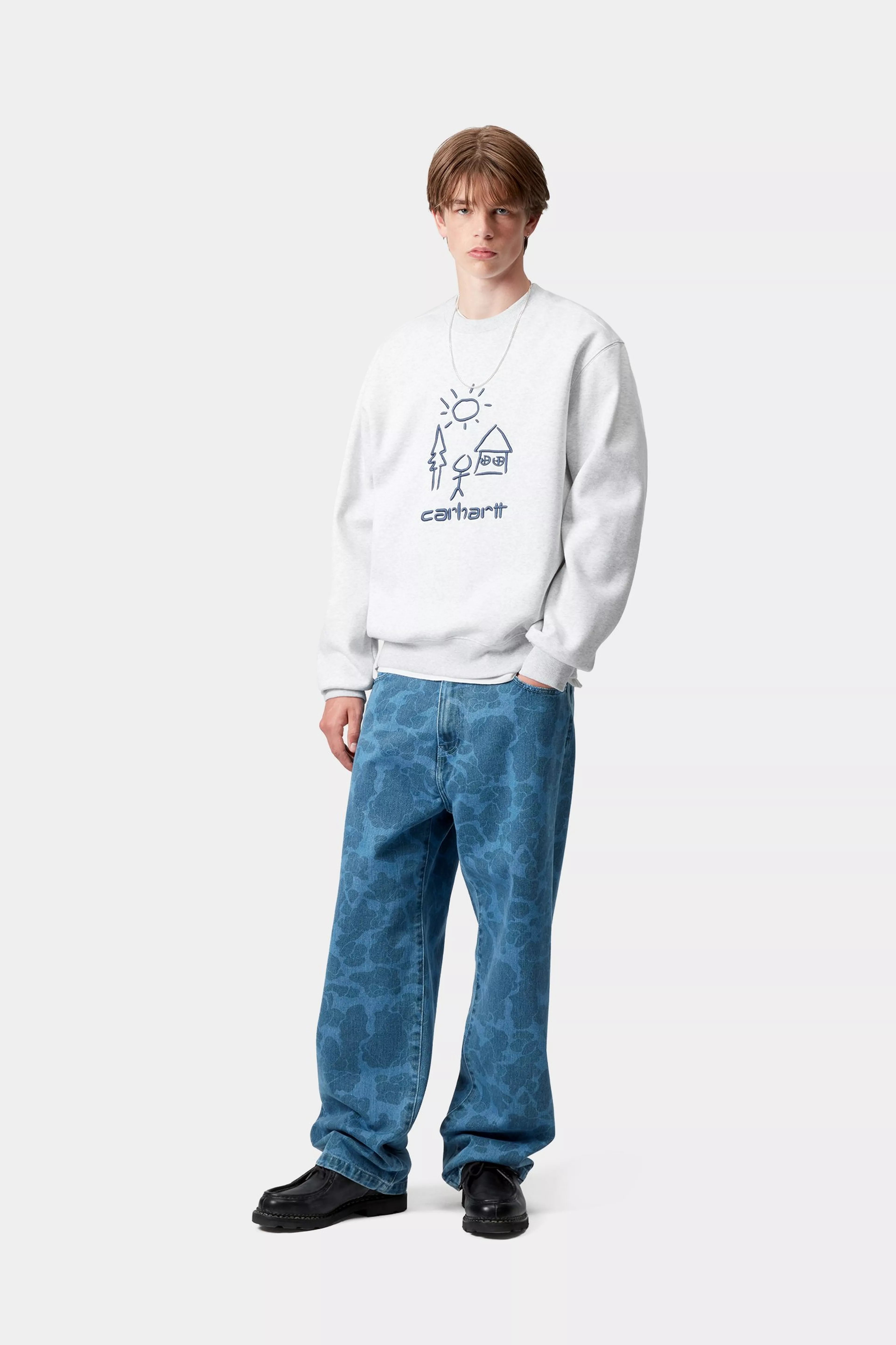 MASTERPIECE SWEAT - Ash Heather / Wolfsbane